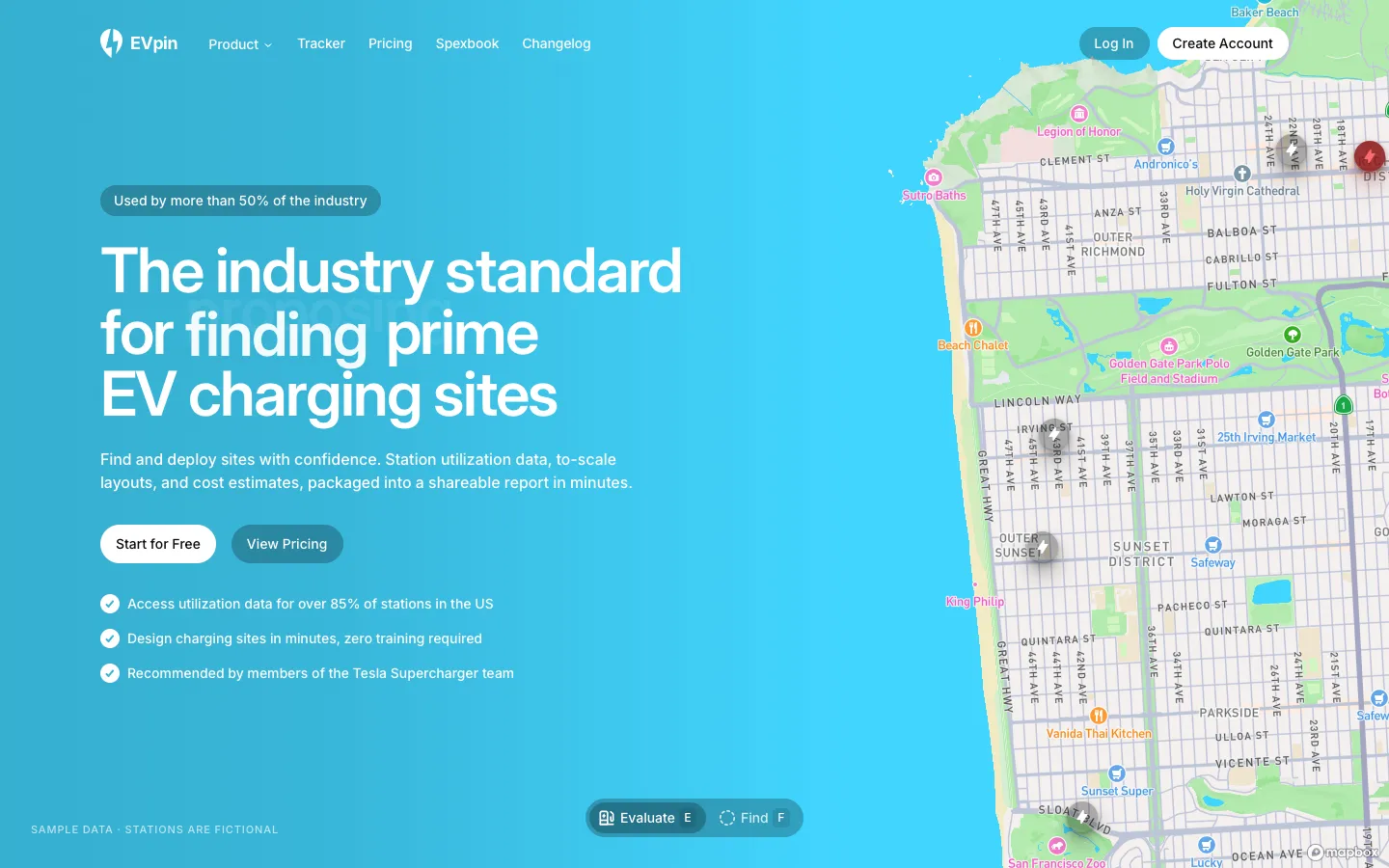 evpin.com - Landing Screenshot Preview
