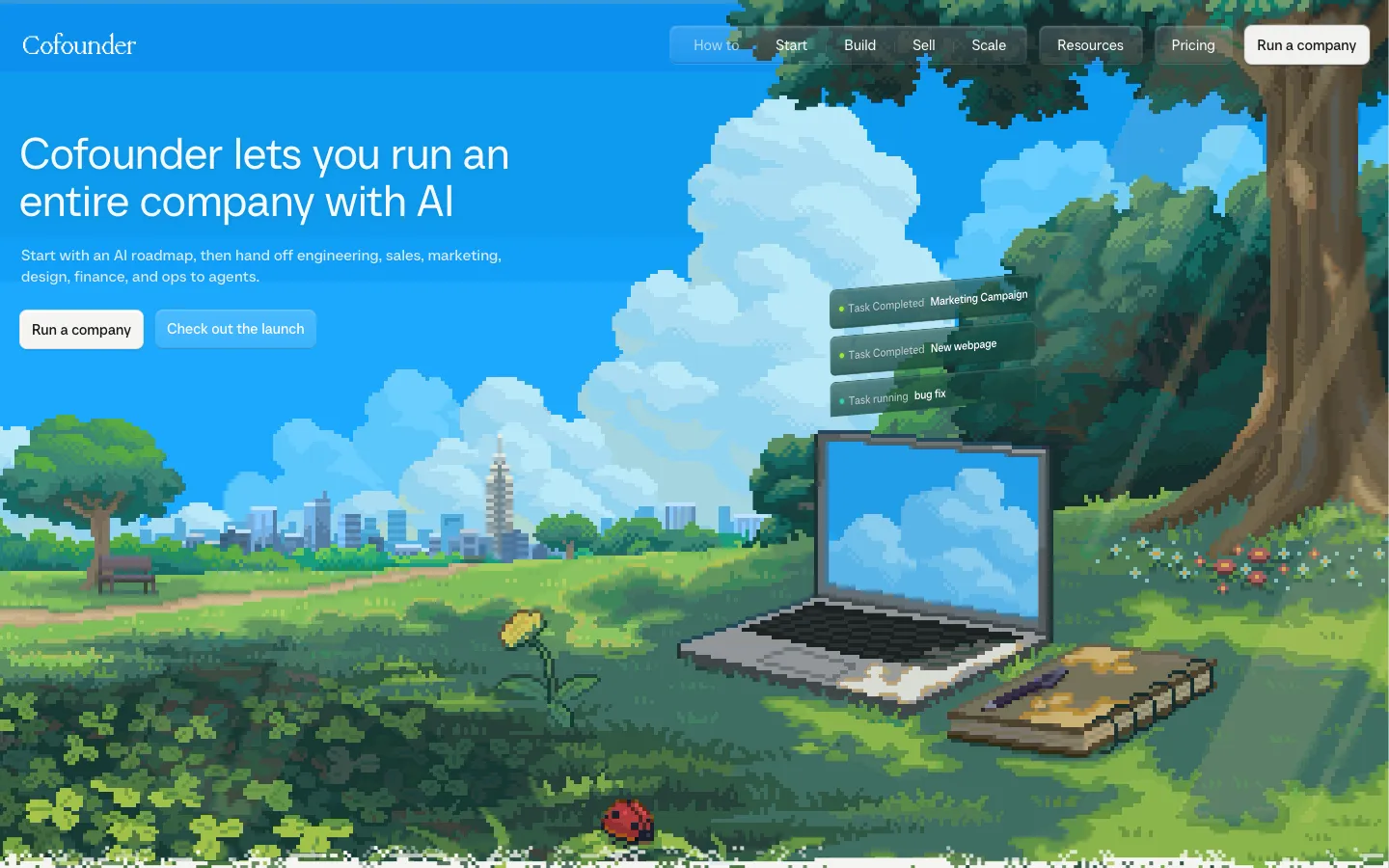 cofounder.co - Landing Screenshot Preview