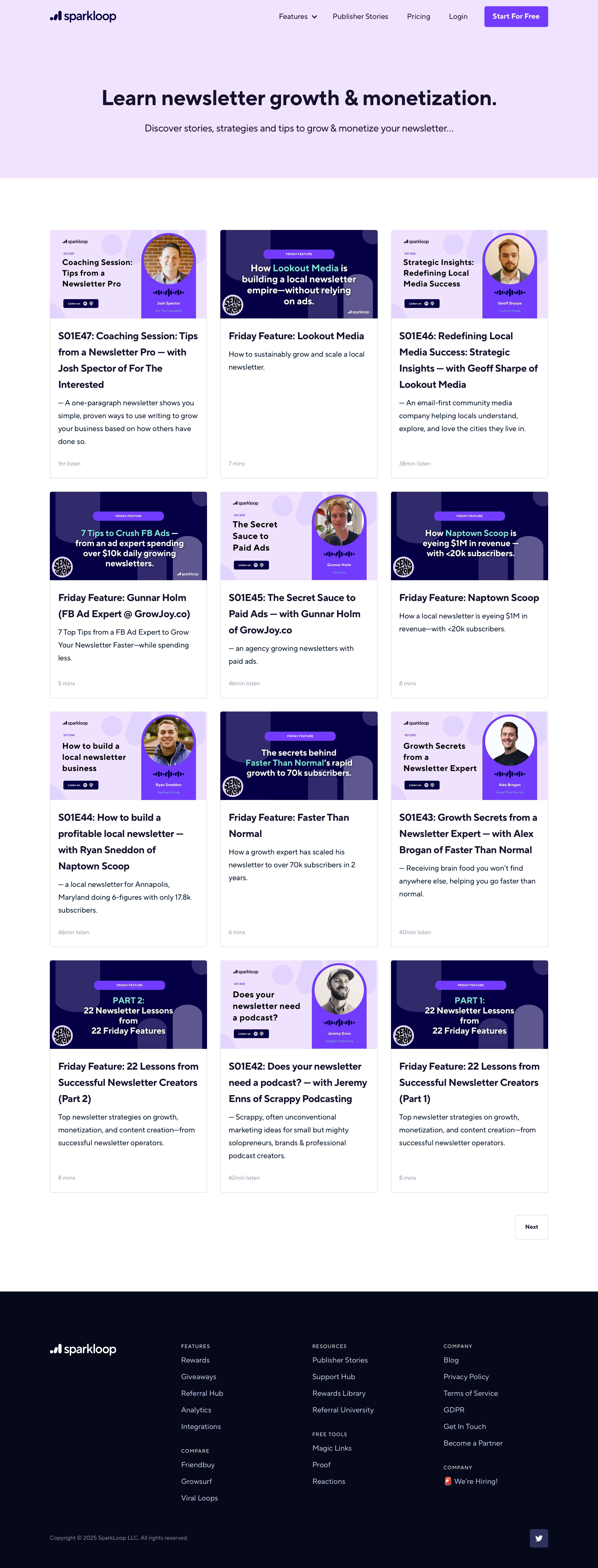 sparkloop.app - Blog | SparkLoop - Desktop - Fri Jul 31 2026 20:07:20 GMT+0000 (Coordinated Universal Time) Screenshot