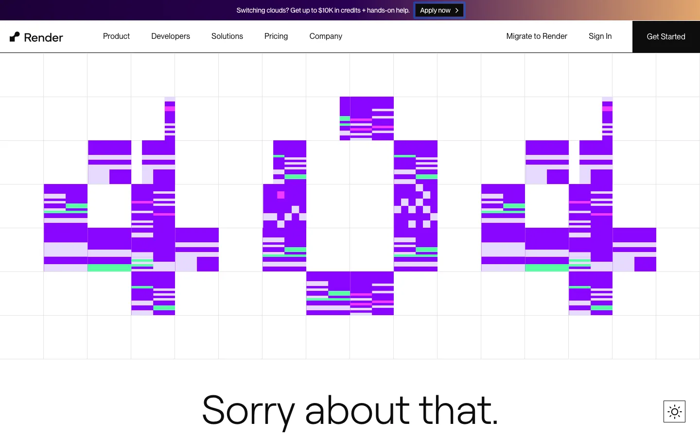 render.com - 404 Screenshot Preview