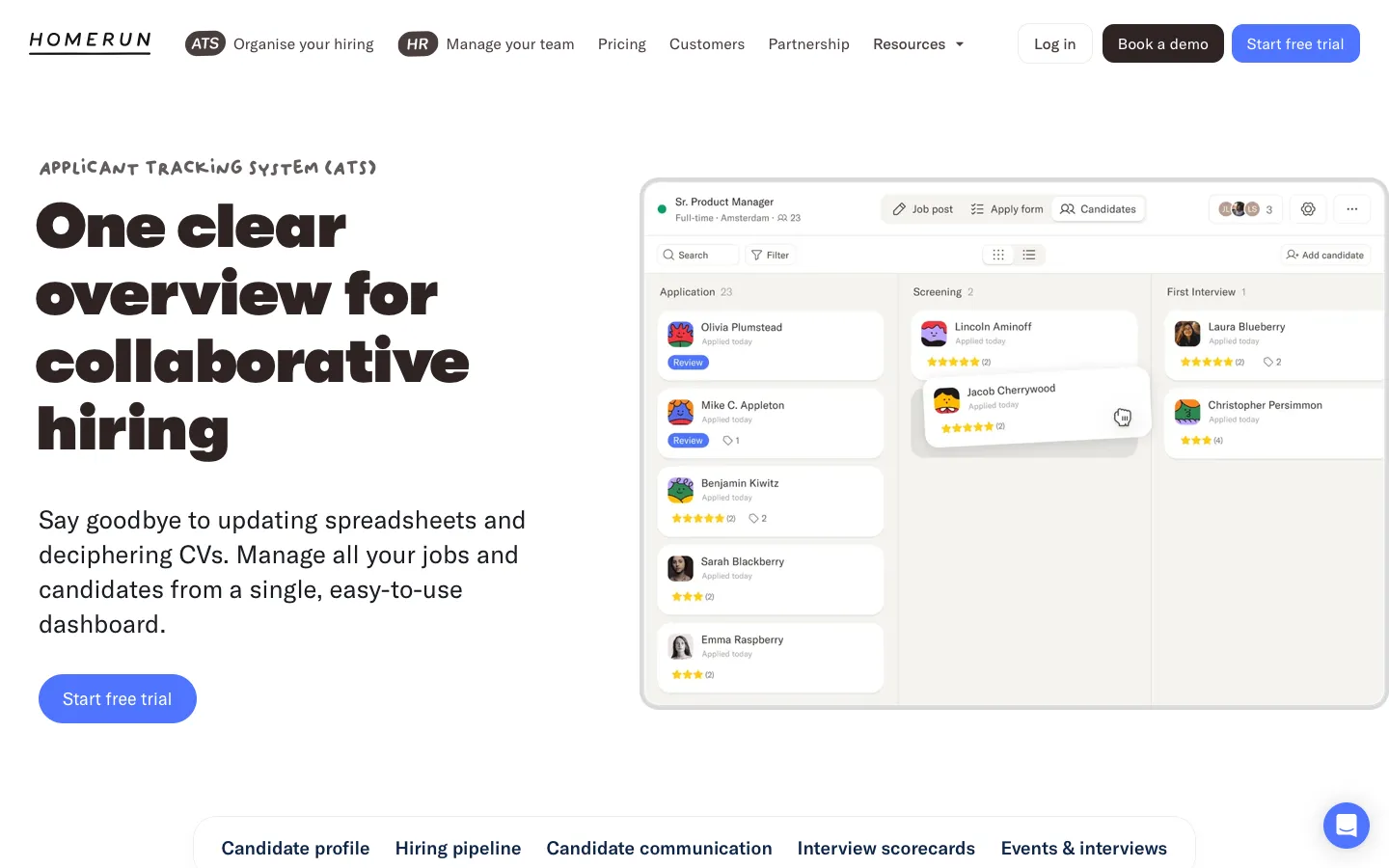 homerun.co - Product Screenshot Preview