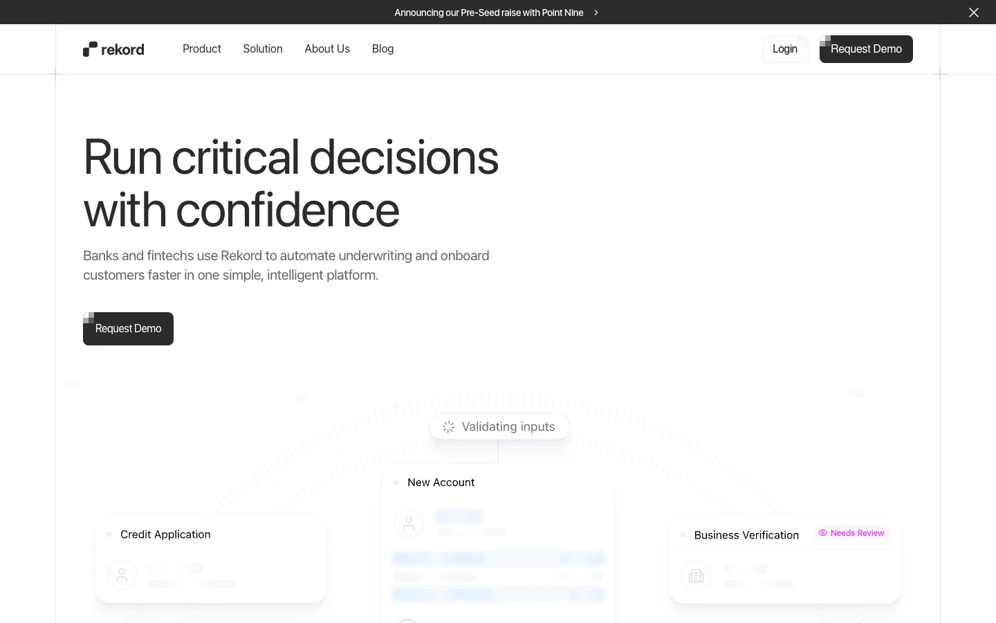 rekordsoftware.com - Landing Screenshot Preview