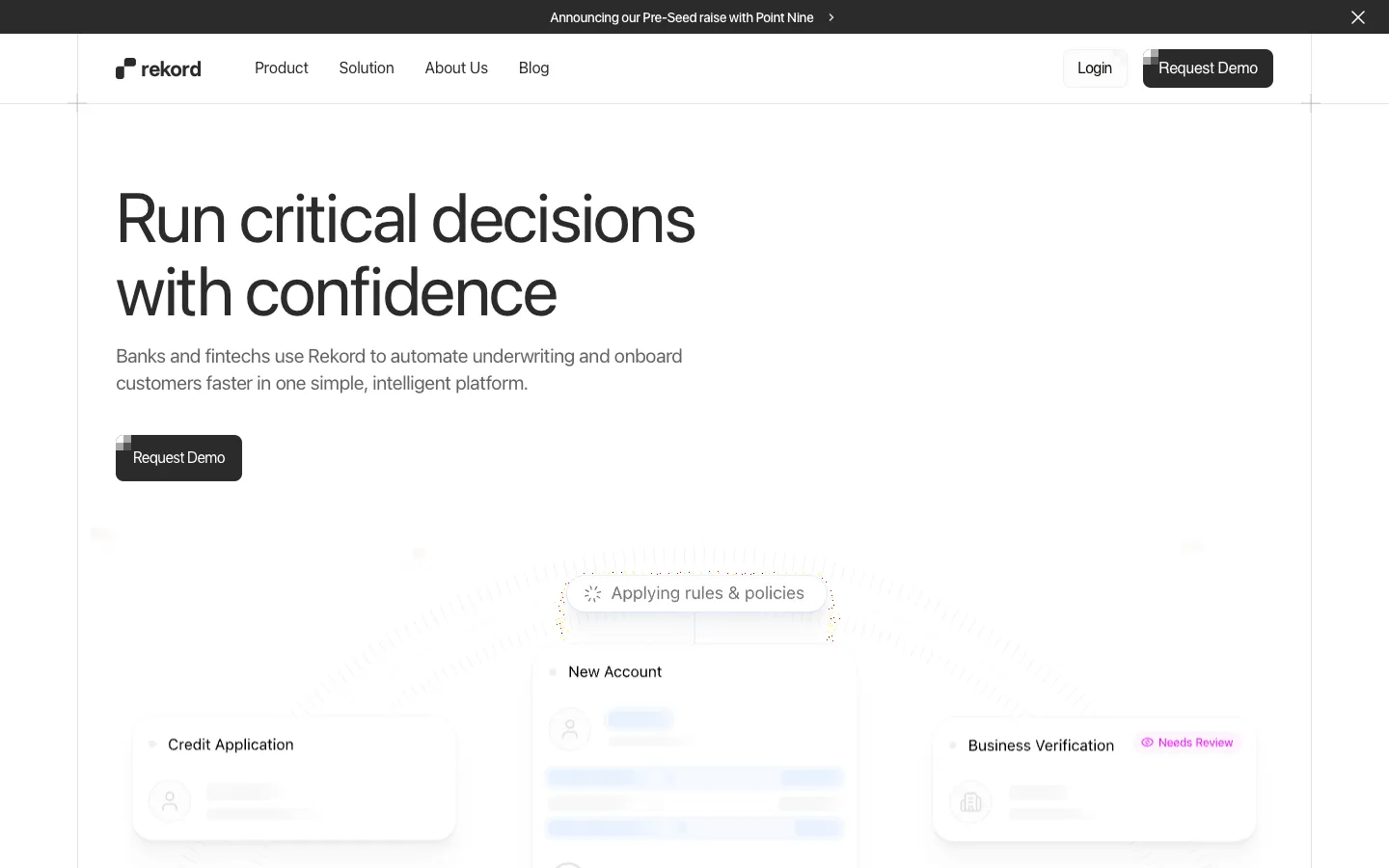 rekordsoftware.com - Landing Screenshot Preview