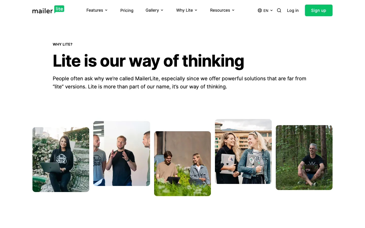 mailerlite.com - Why us Screenshot Preview