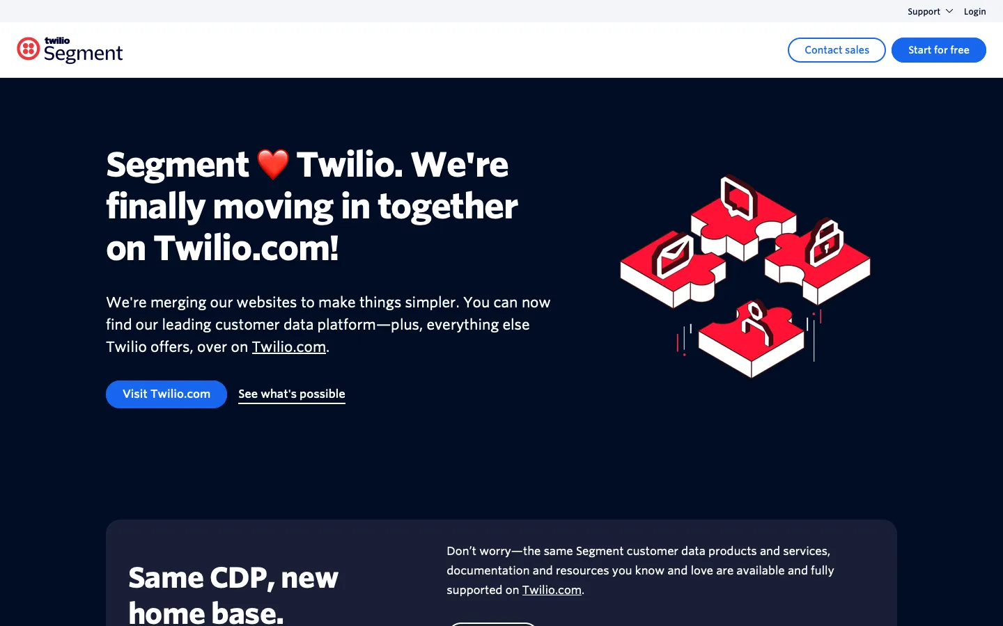 segment.com - Landing Screenshot Preview