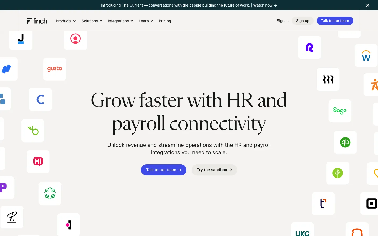 tryfinch.com - Landing Screenshot Preview