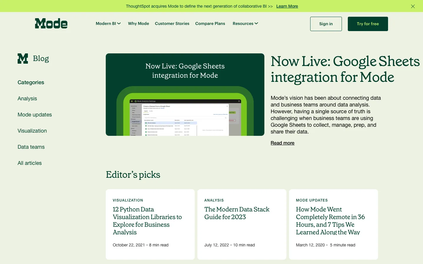 mode.com - Blog Screenshot Preview
