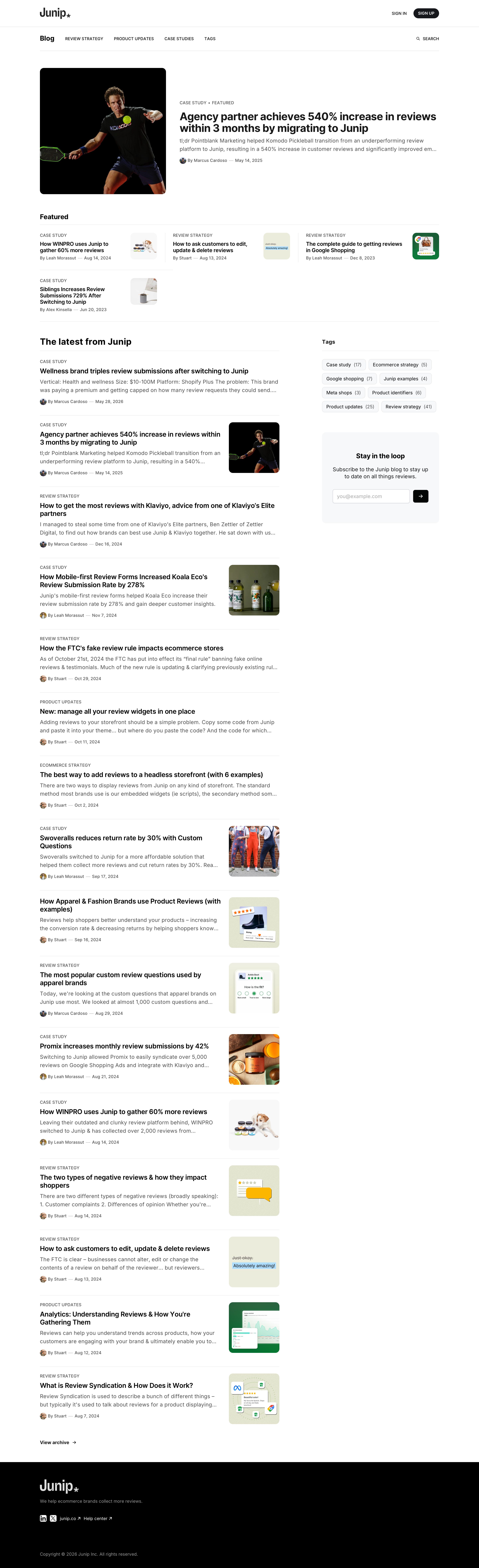 junip.co - Junip - Blog | Reviews For Products Worth Talking About - Desktop - Sat Aug 01 2026 15:02:19 GMT+0000 (Coordinated Universal Time) Screenshot