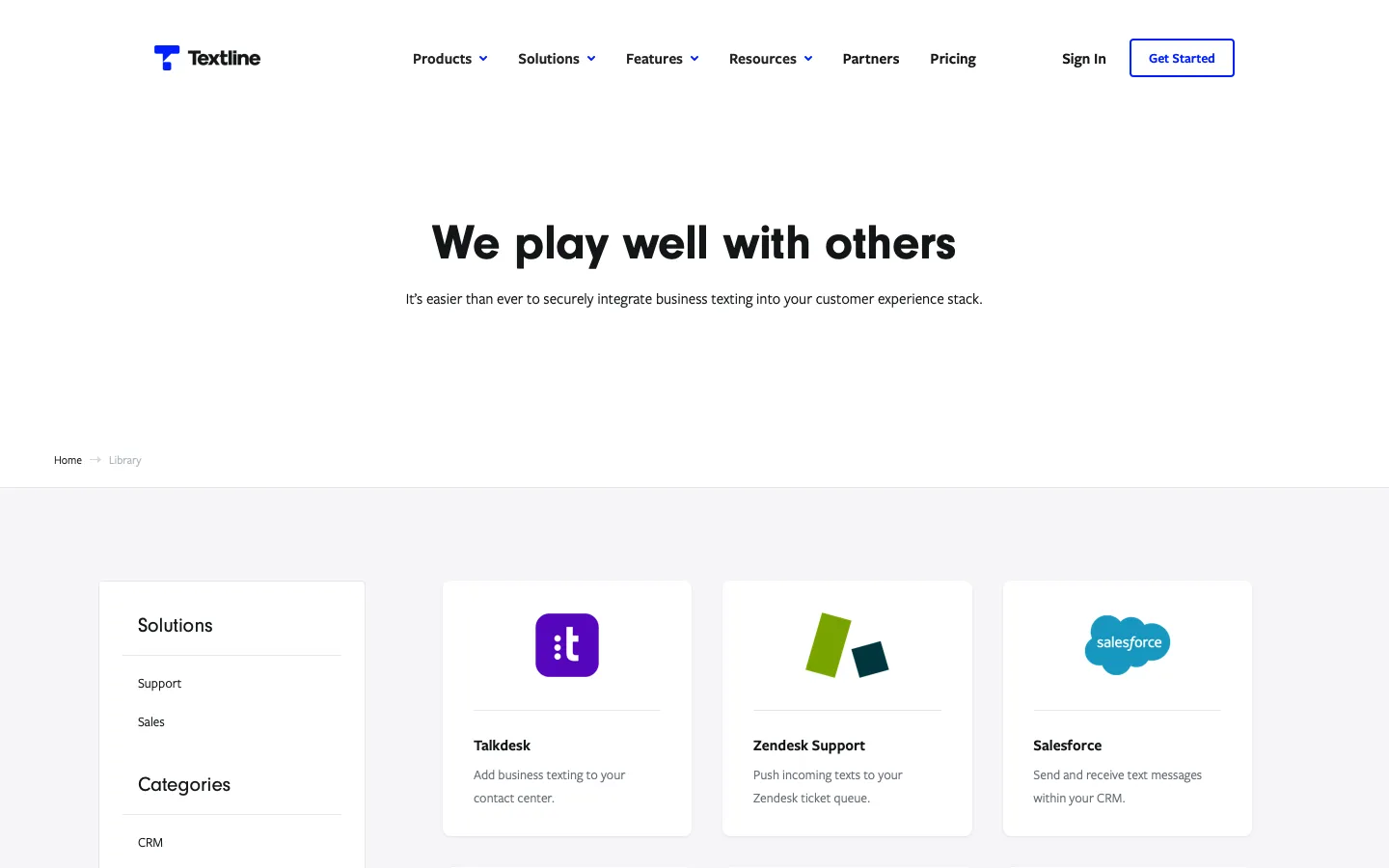 textline.com - Integrations Screenshot Preview