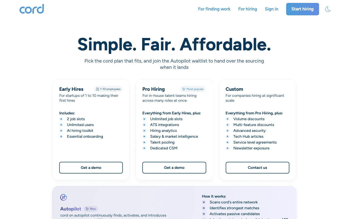 cord.com - Pricing Screenshot Preview