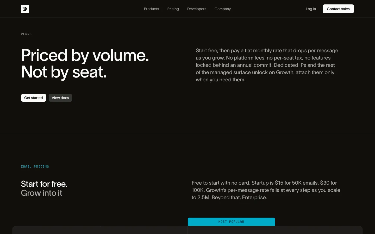 messagebird.com - Pricing Screenshot Preview