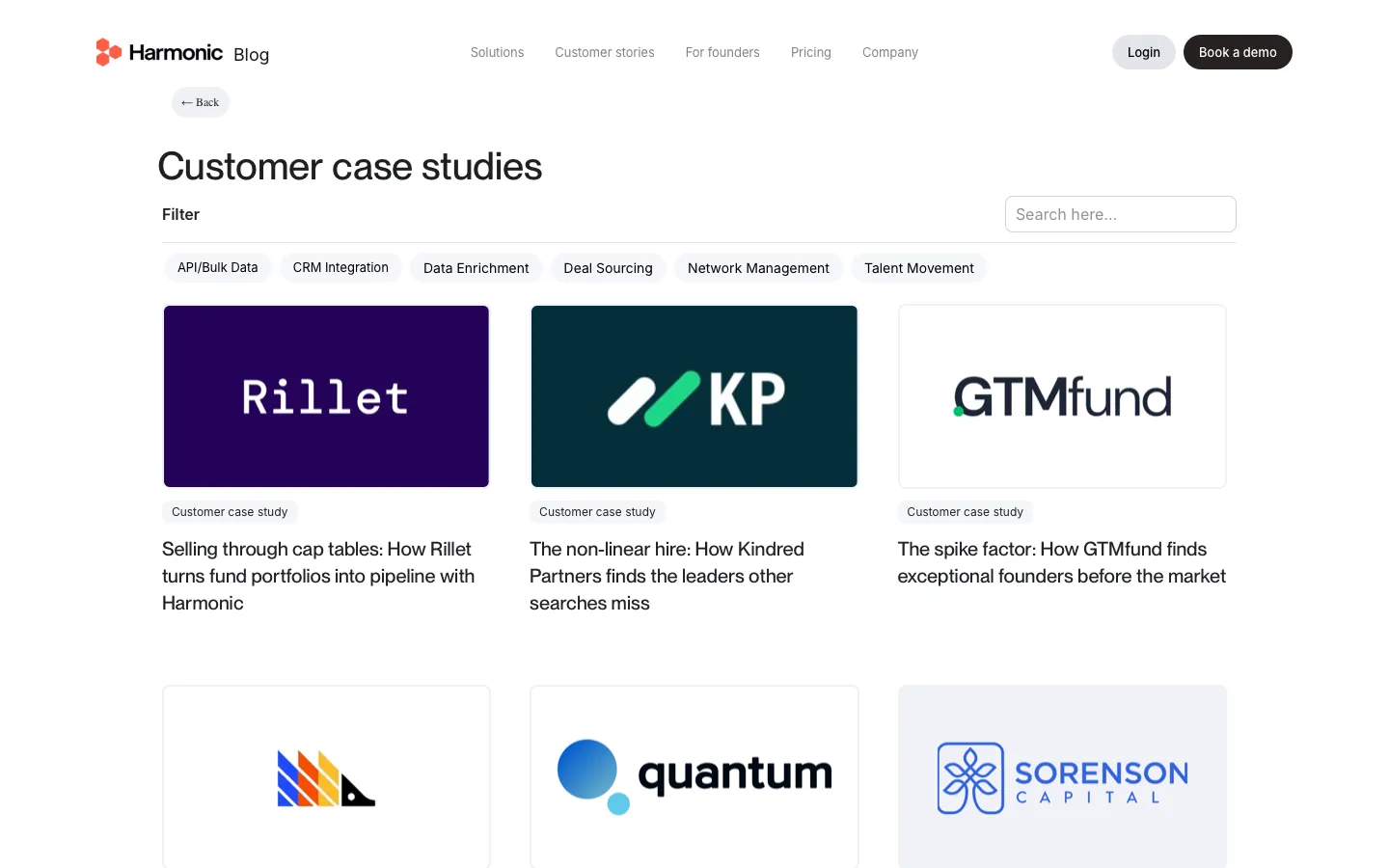 harmonic.ai - Customers Screenshot Preview