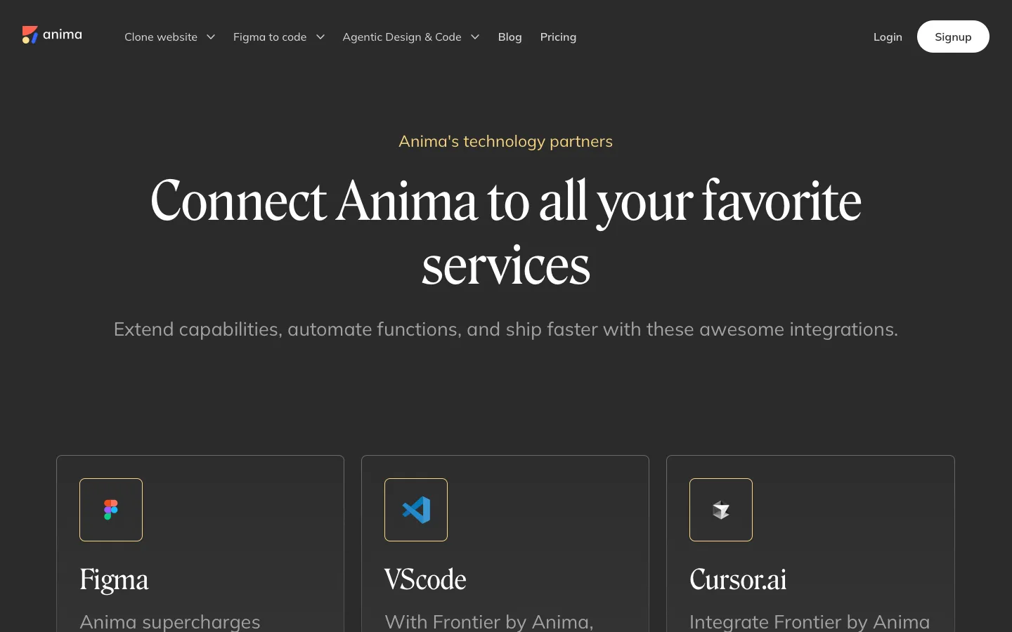 animaapp.com - Integrations Screenshot Preview
