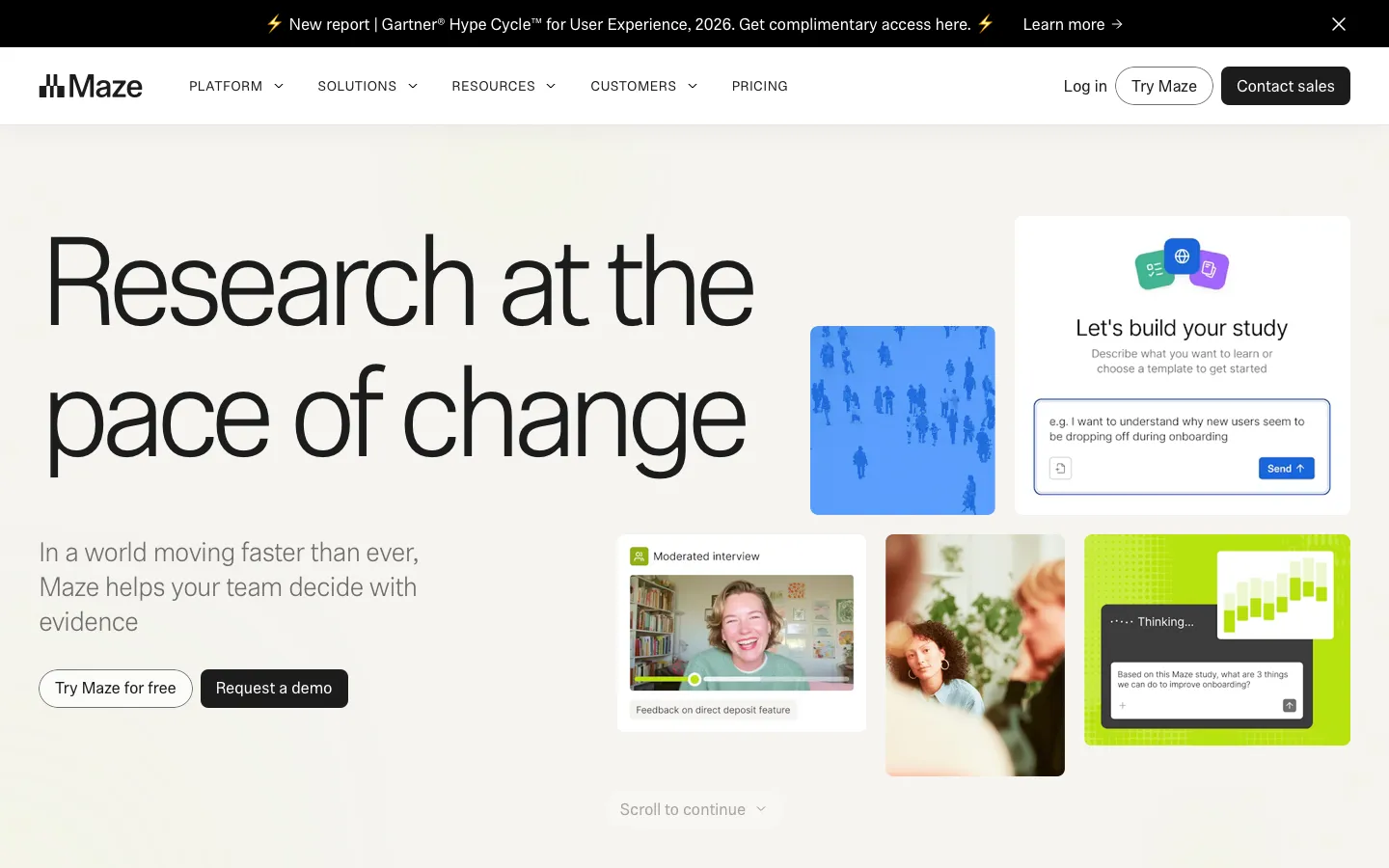 maze.co - Landing Screenshot Preview