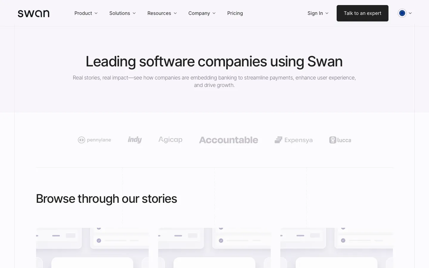 swan.io - Customers Screenshot Preview