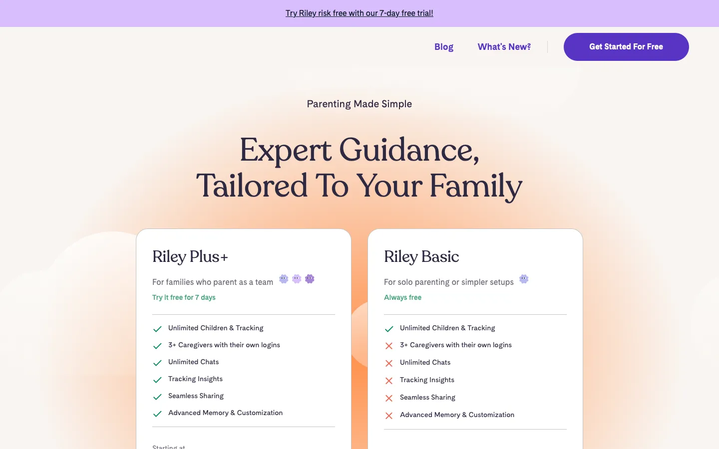 rileyapp.com - Pricing Screenshot Preview