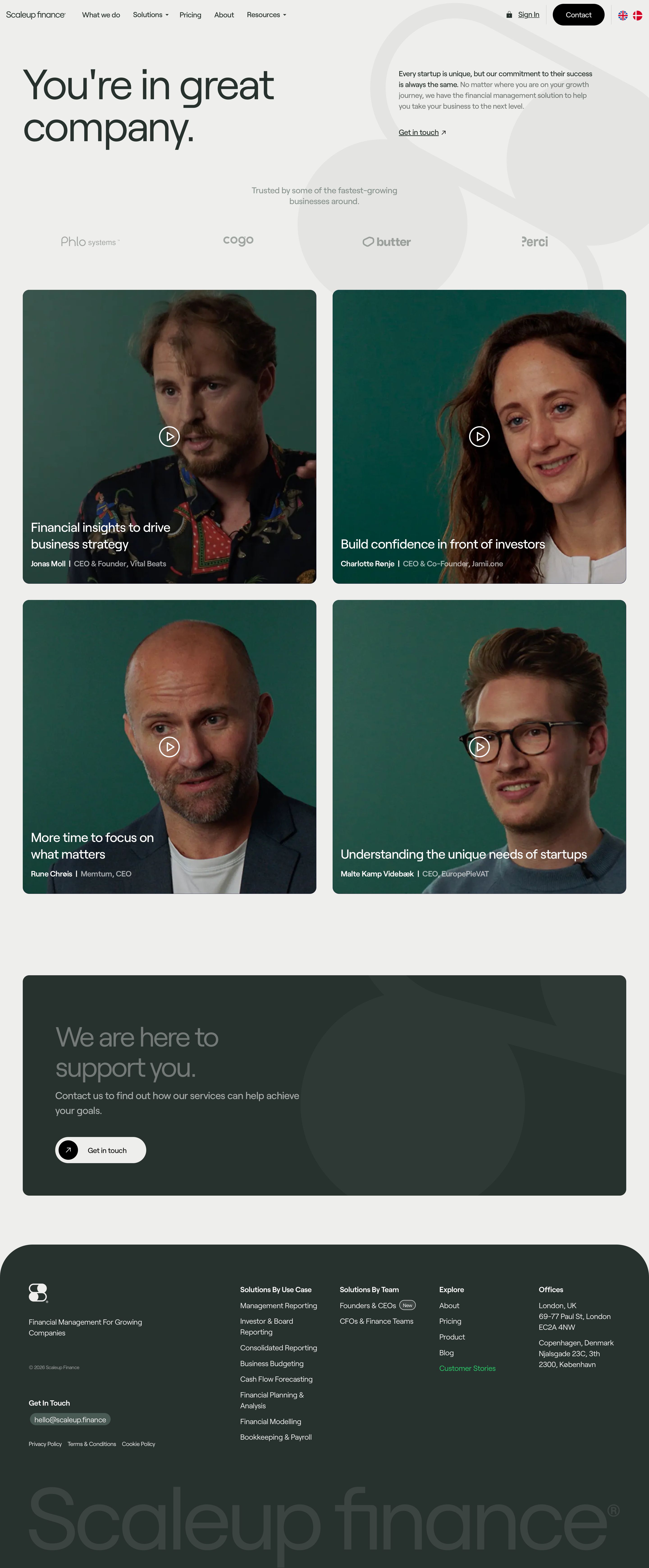 scaleup.finance - Customer Stories | Startups we’ve helped reach the next level - Desktop - Fri Jul 31 2026 19:17:18 GMT+0000 (Coordinated Universal Time) Screenshot