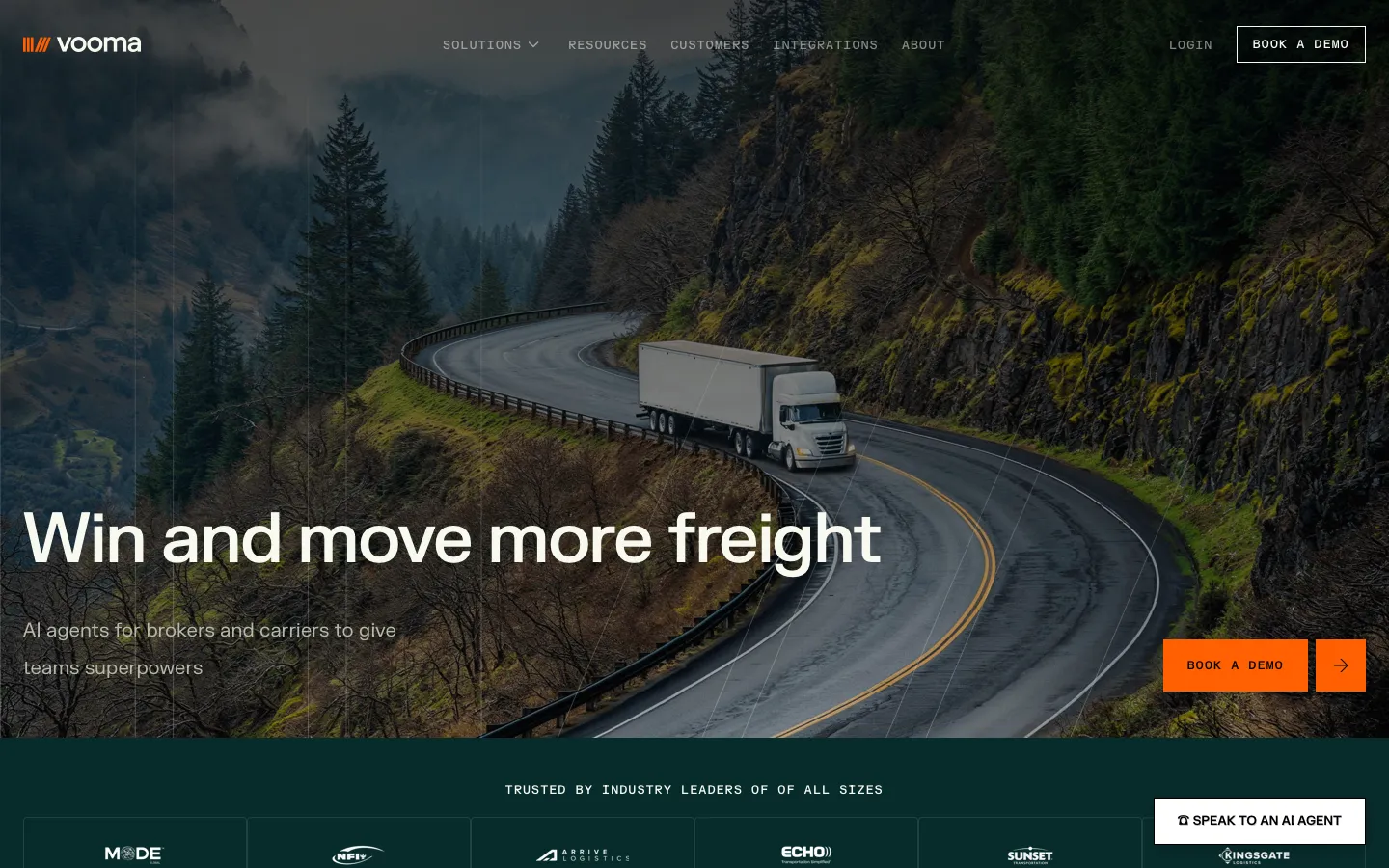 vooma.com - Landing Screenshot Preview