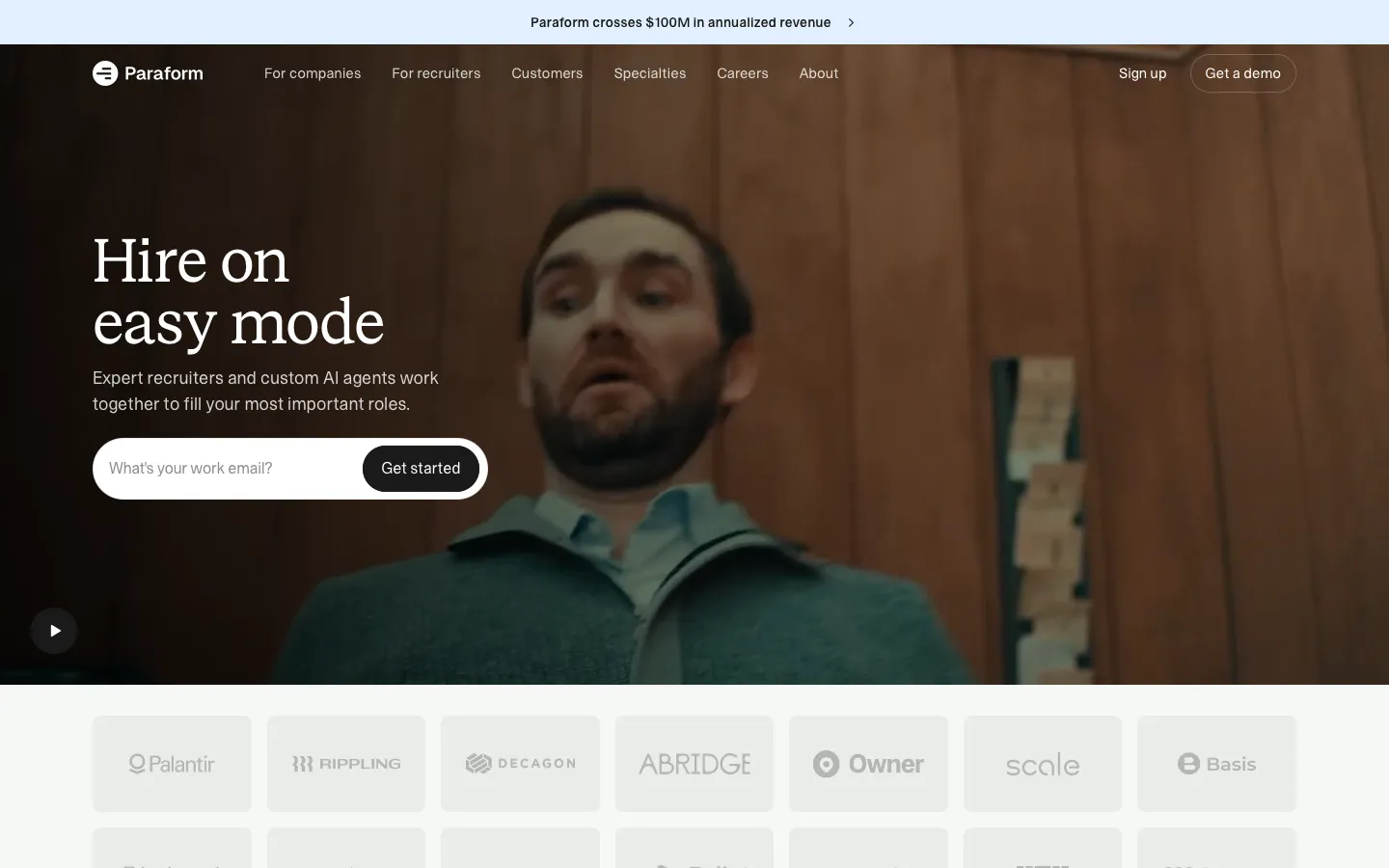 paraform.com - Landing Screenshot Preview