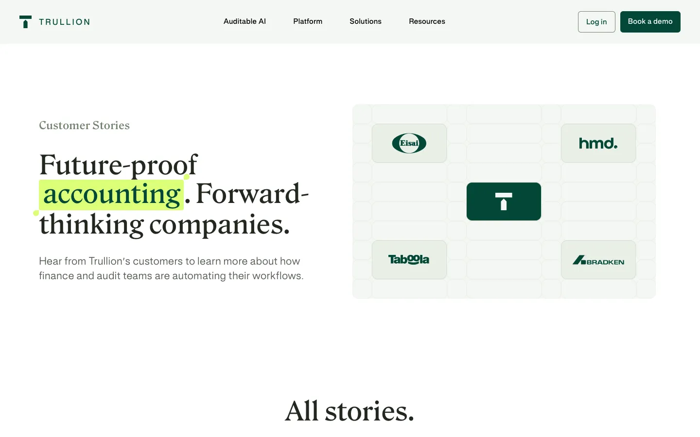 trullion.com - Customers Screenshot Preview