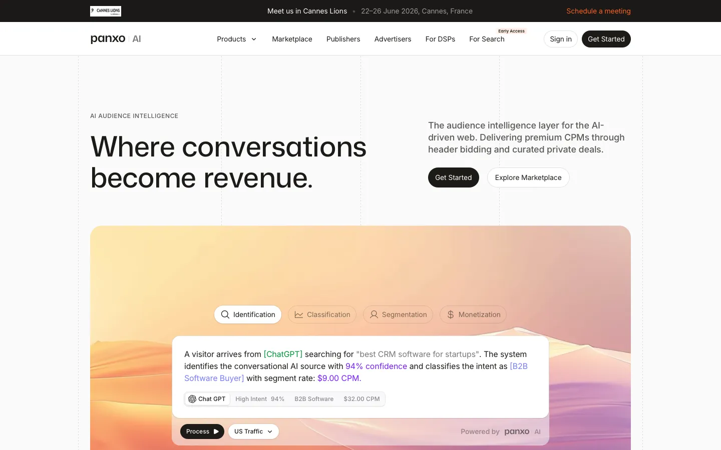 panxo.com - Landing Screenshot Preview