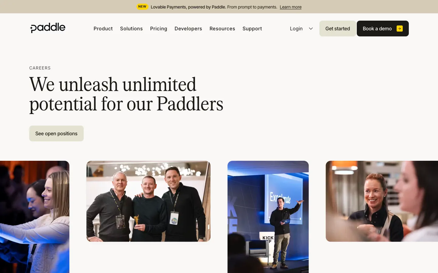 paddle.com - Careers Screenshot Preview