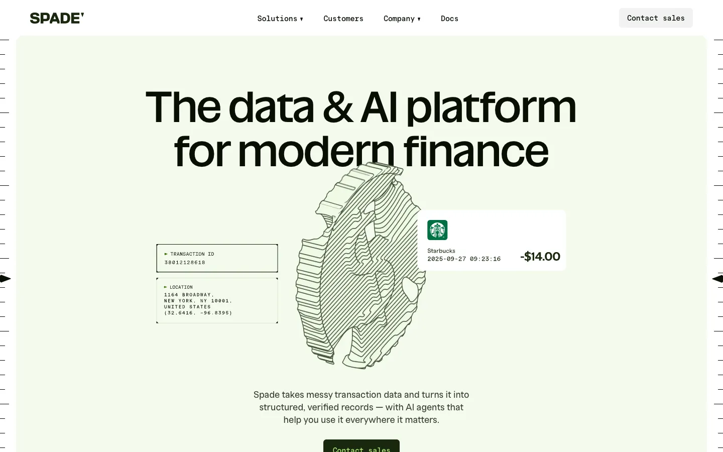 spade.com - Landing Screenshot Preview