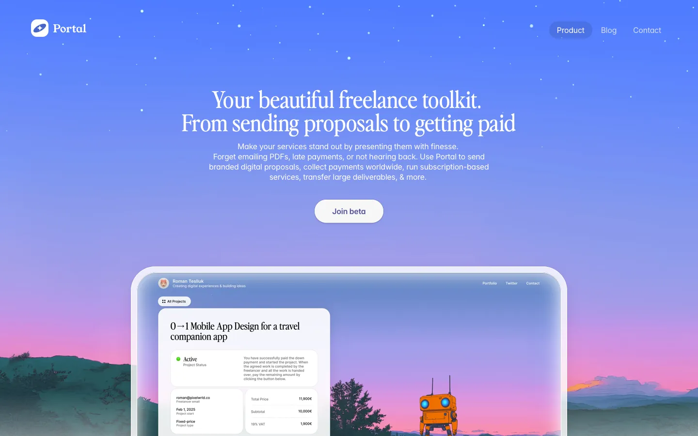 useportal.net - Landing Screenshot Preview