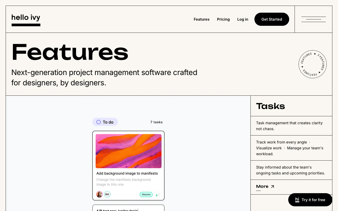 helloivy.co - Product Screenshot Preview