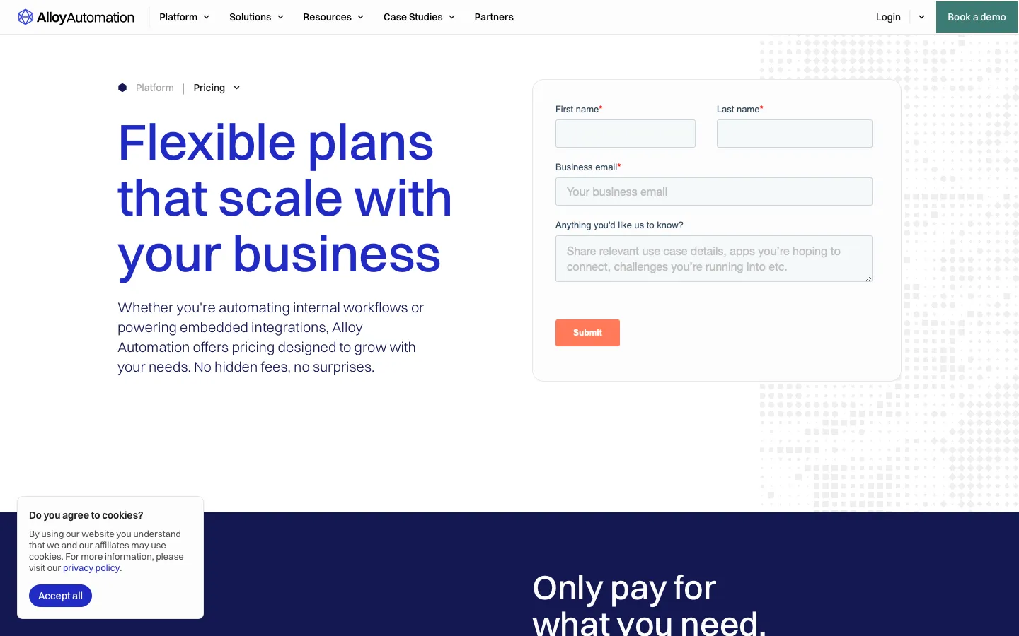 runalloy.com - Pricing Screenshot Preview
