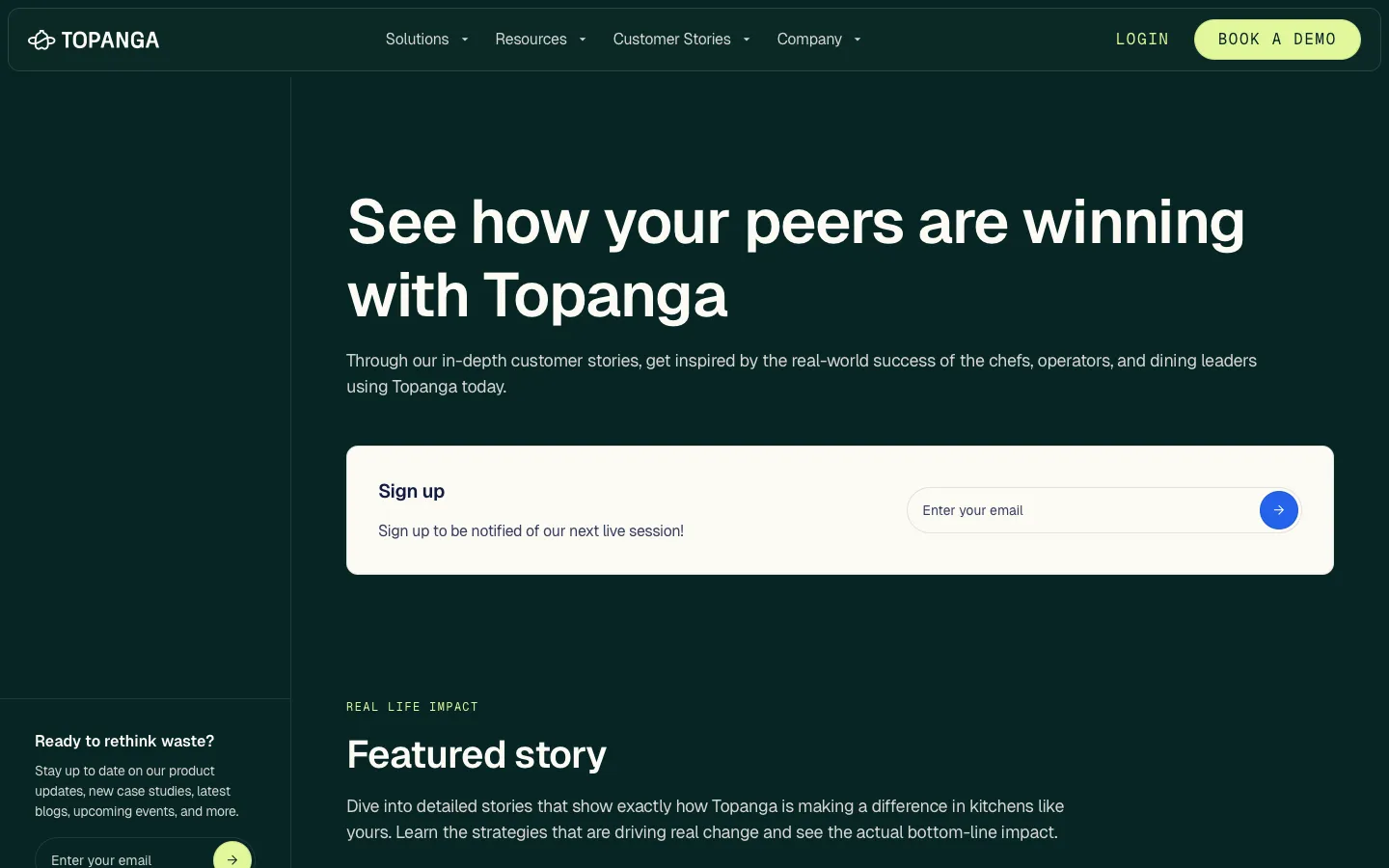 topanga.io - Customers Screenshot Preview