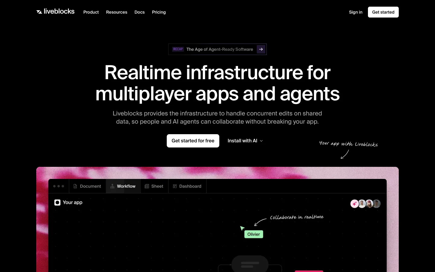 liveblocks.io - Landing Screenshot Preview