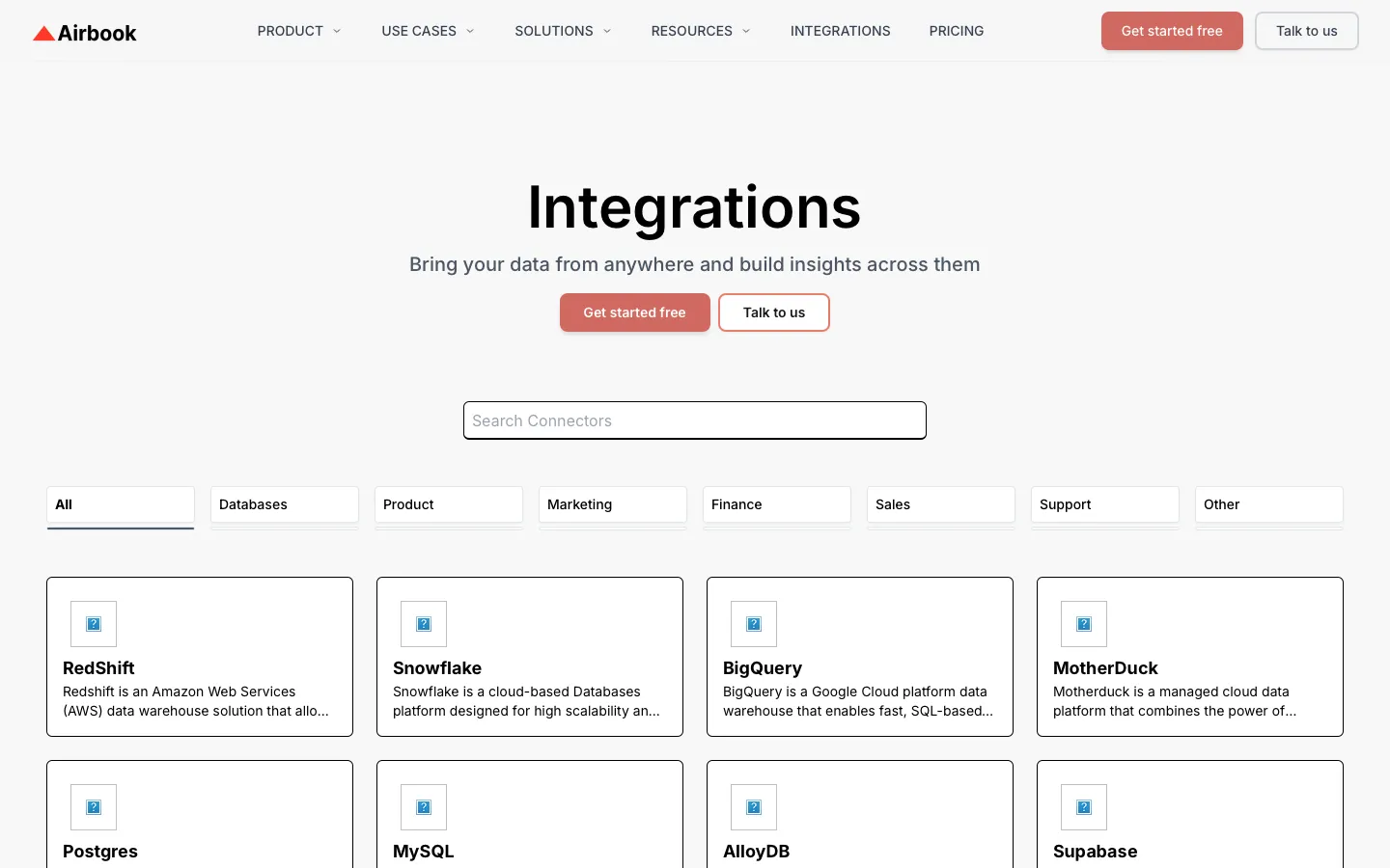 airbook.io - Integrations Screenshot Preview