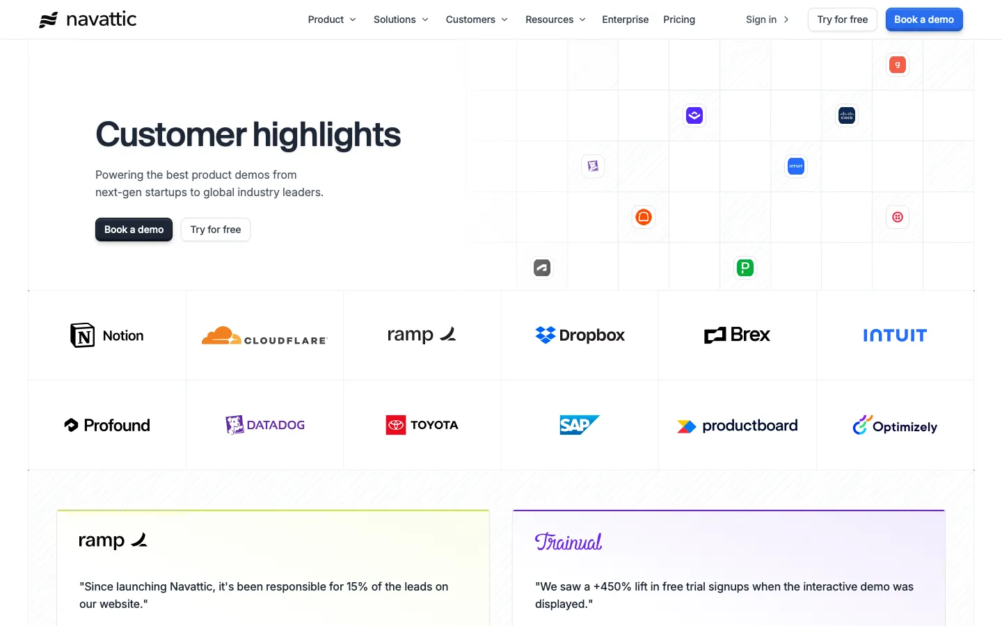 navattic.com - Customers Screenshot Preview