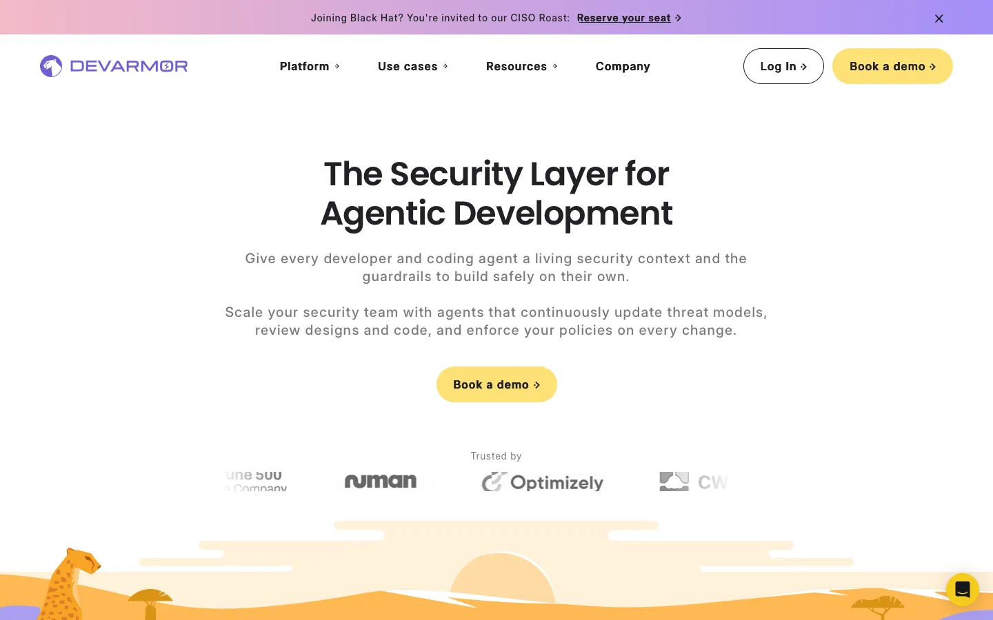 devarmor.com - Landing Screenshot Preview