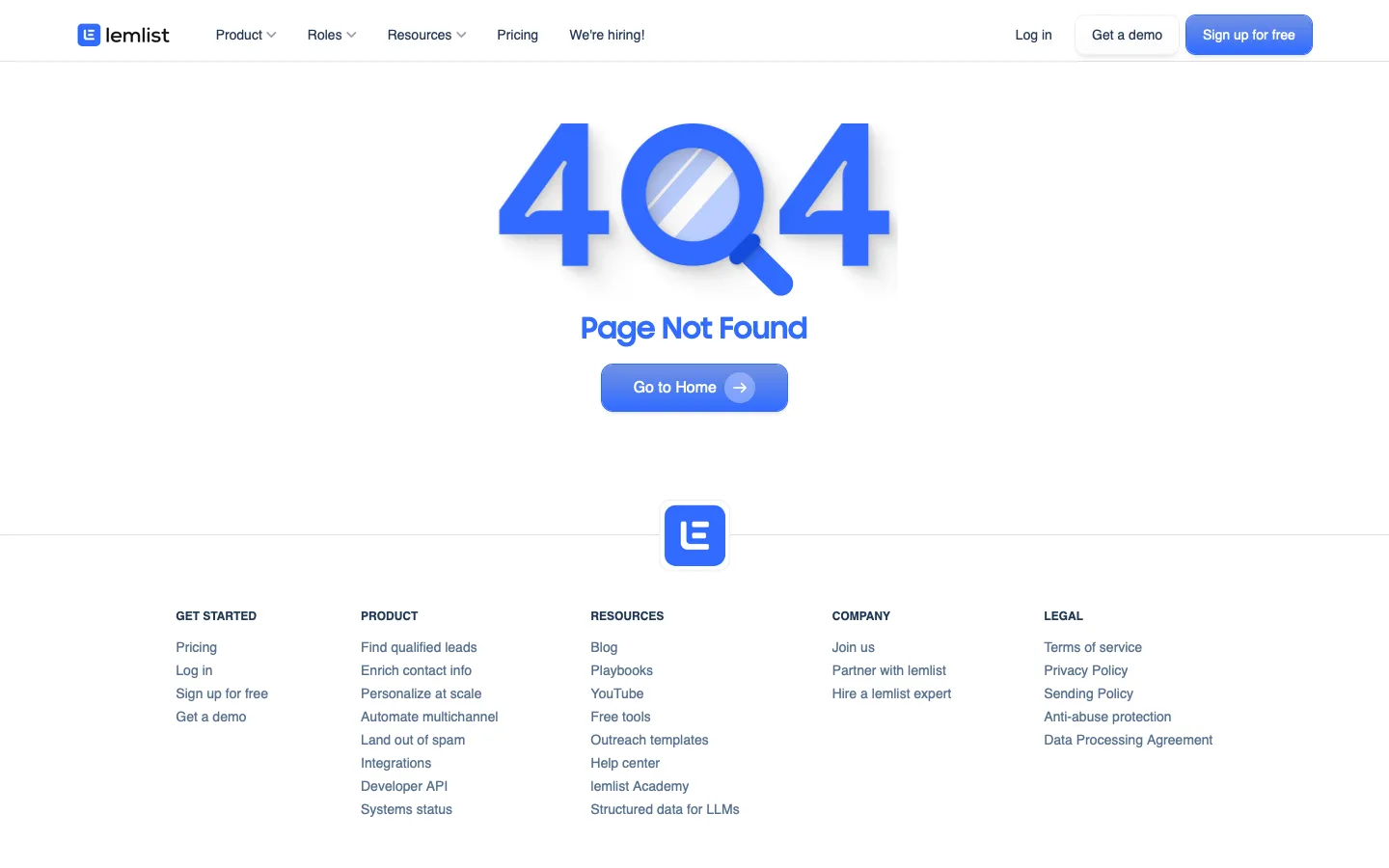 lemlist.com - 404 Screenshot Preview