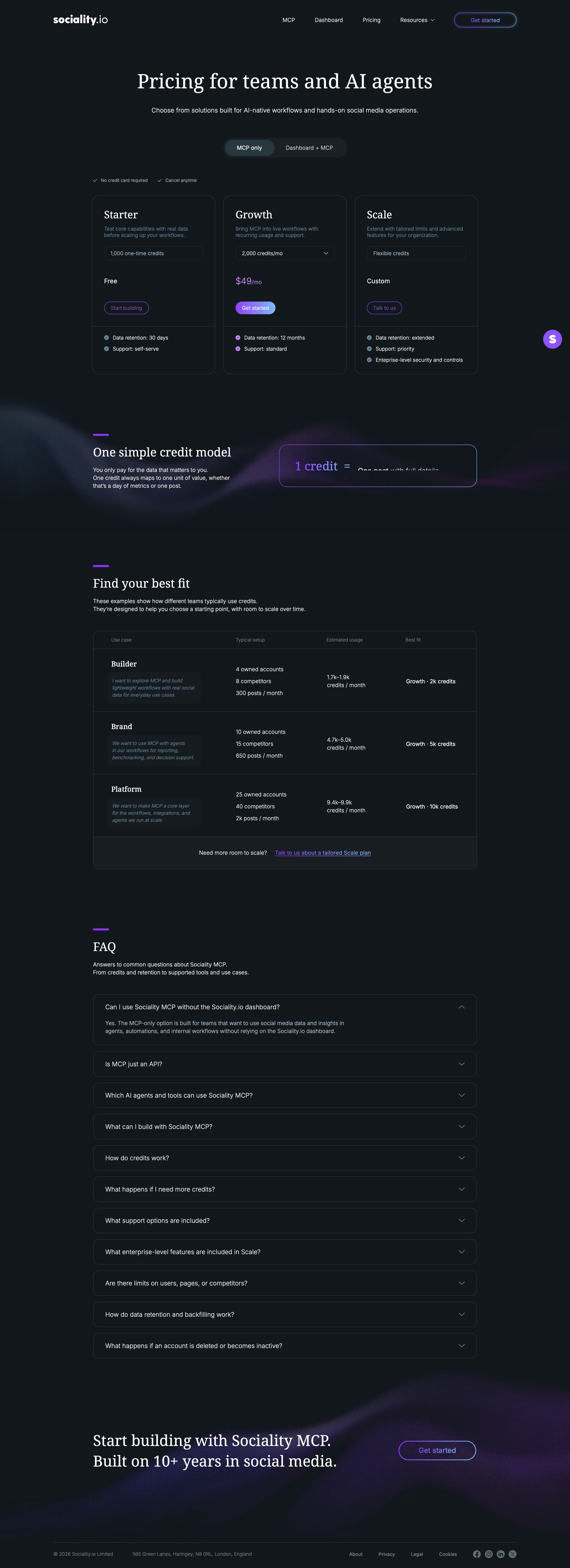 sociality.io - Pricing & Plans | Sociality.io - Desktop - Wed Aug 05 2026 20:47:29 GMT+0000 (Coordinated Universal Time) Screenshot
