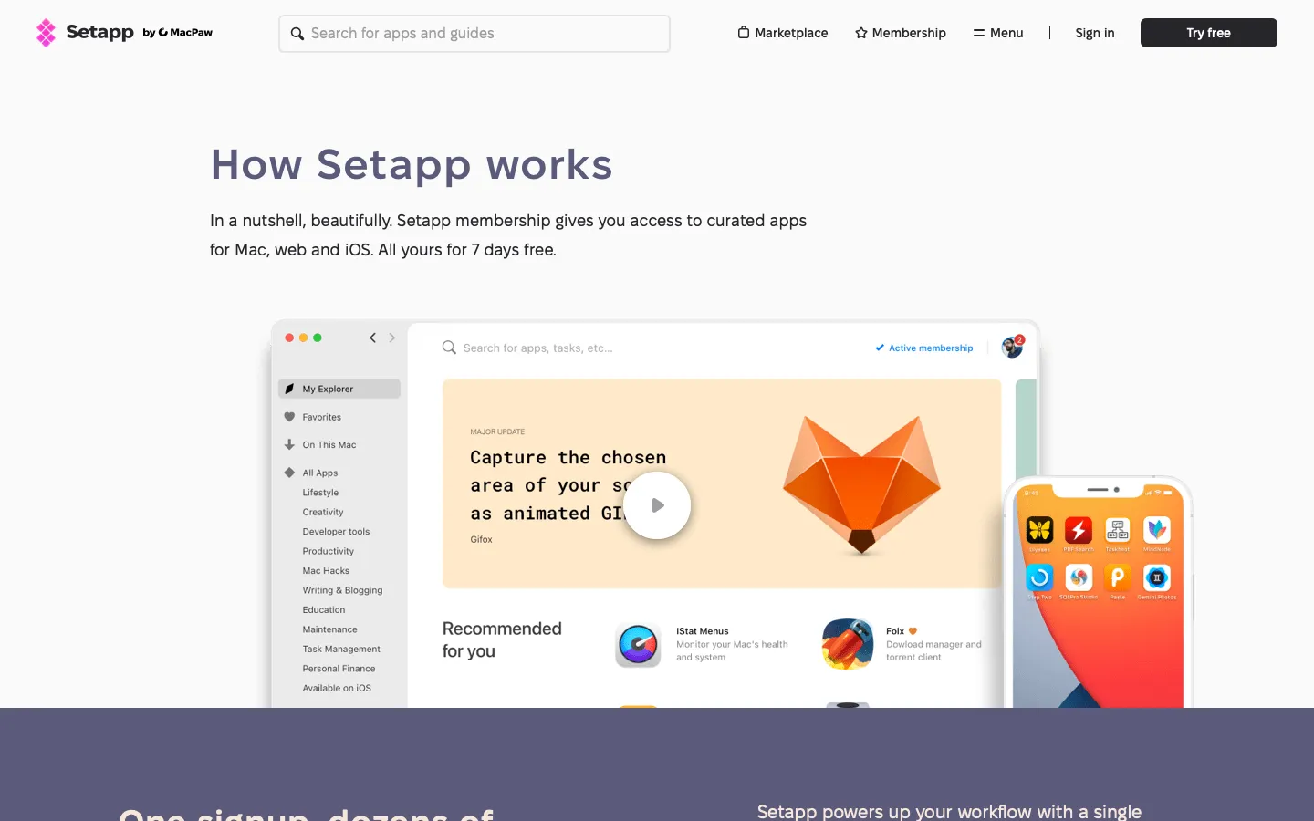 setapp.com - How it works Screenshot Preview