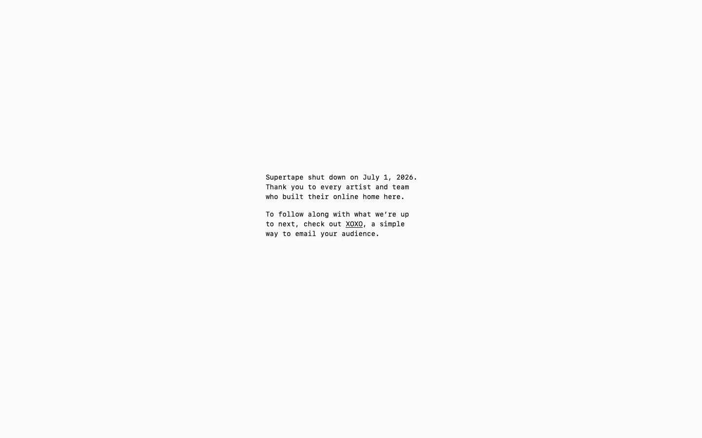 supertape.com - Landing Screenshot Preview