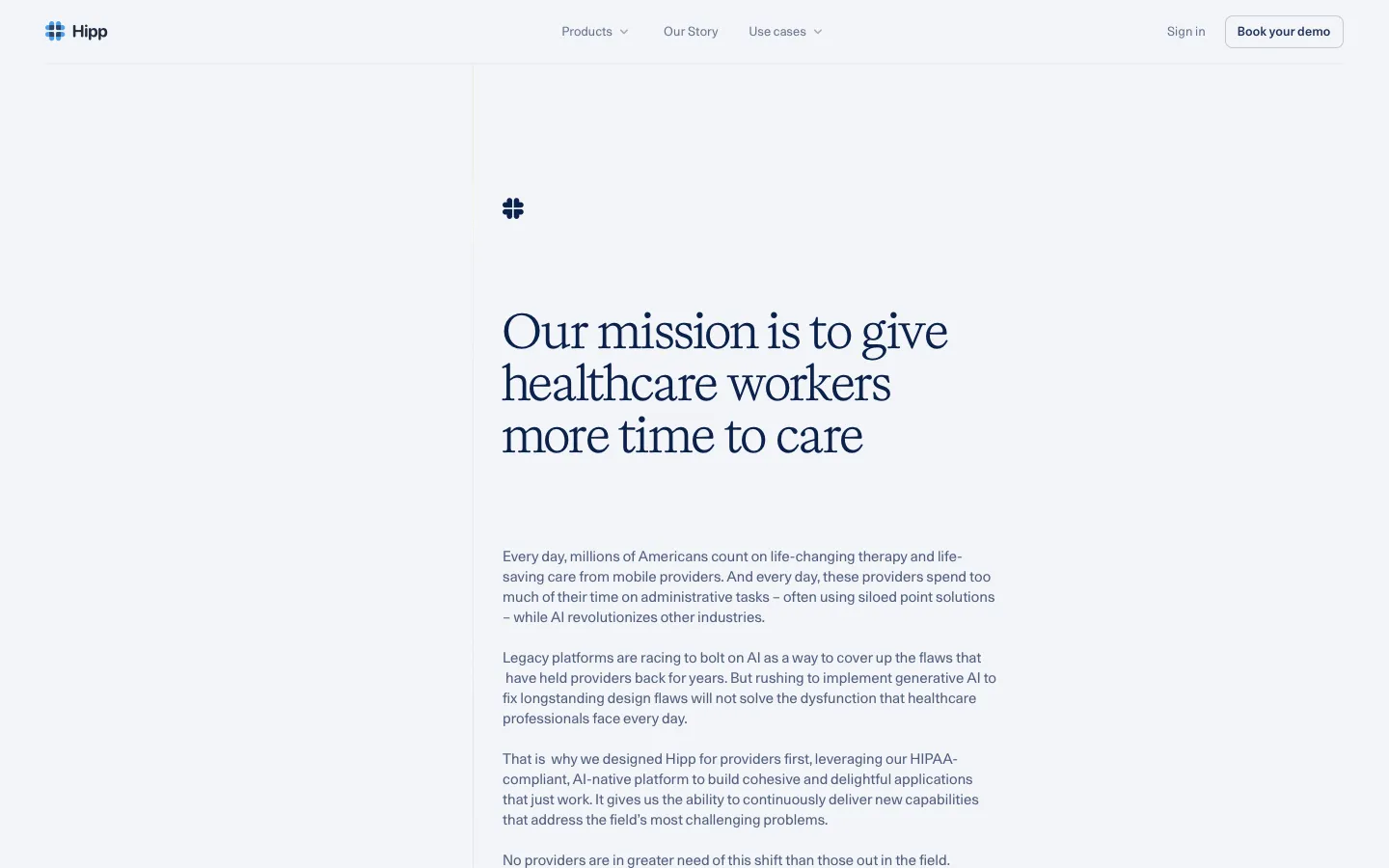 hipp.health - About Screenshot Preview