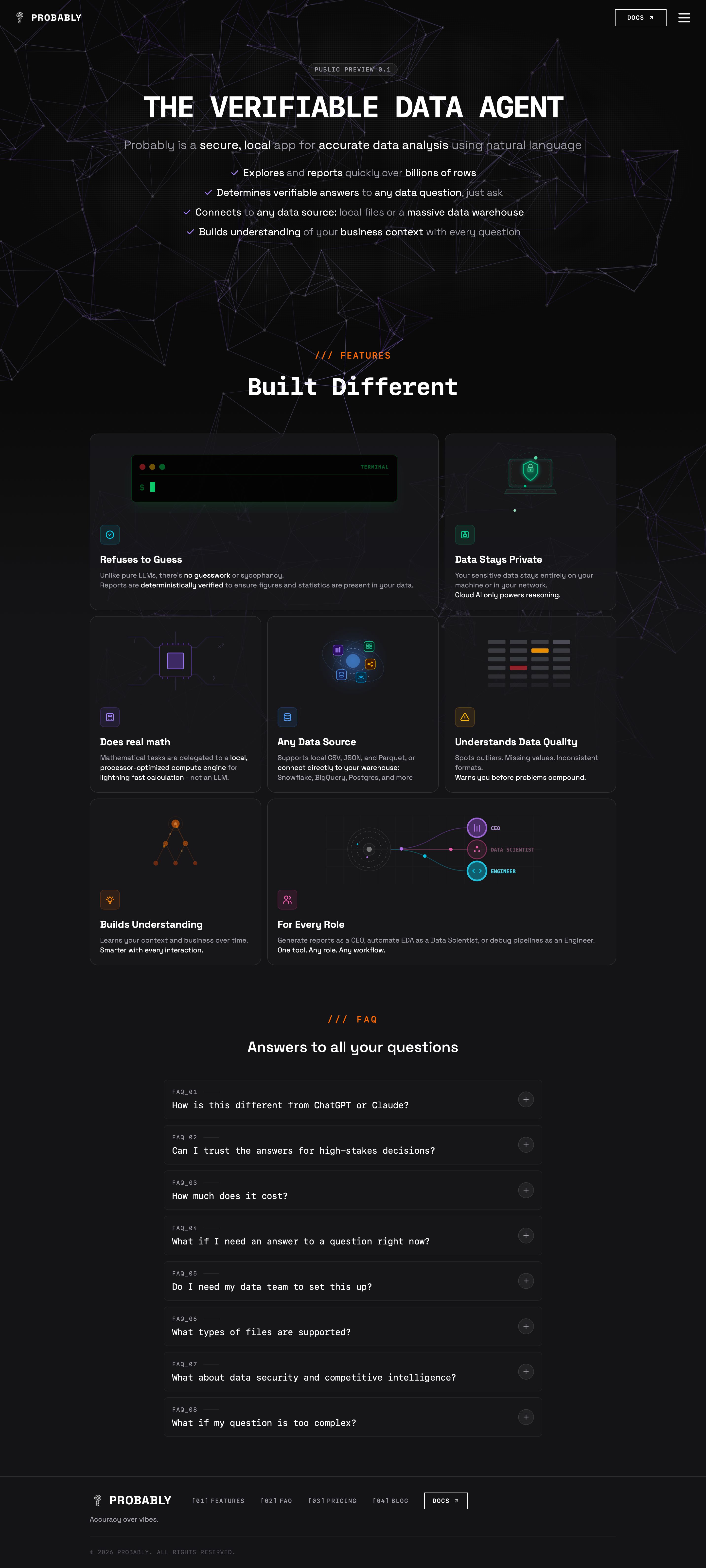 patch.tech - Probably - The Data Robot - Desktop - Fri Aug 07 2026 05:38:26 GMT+0000 (Coordinated Universal Time) Screenshot