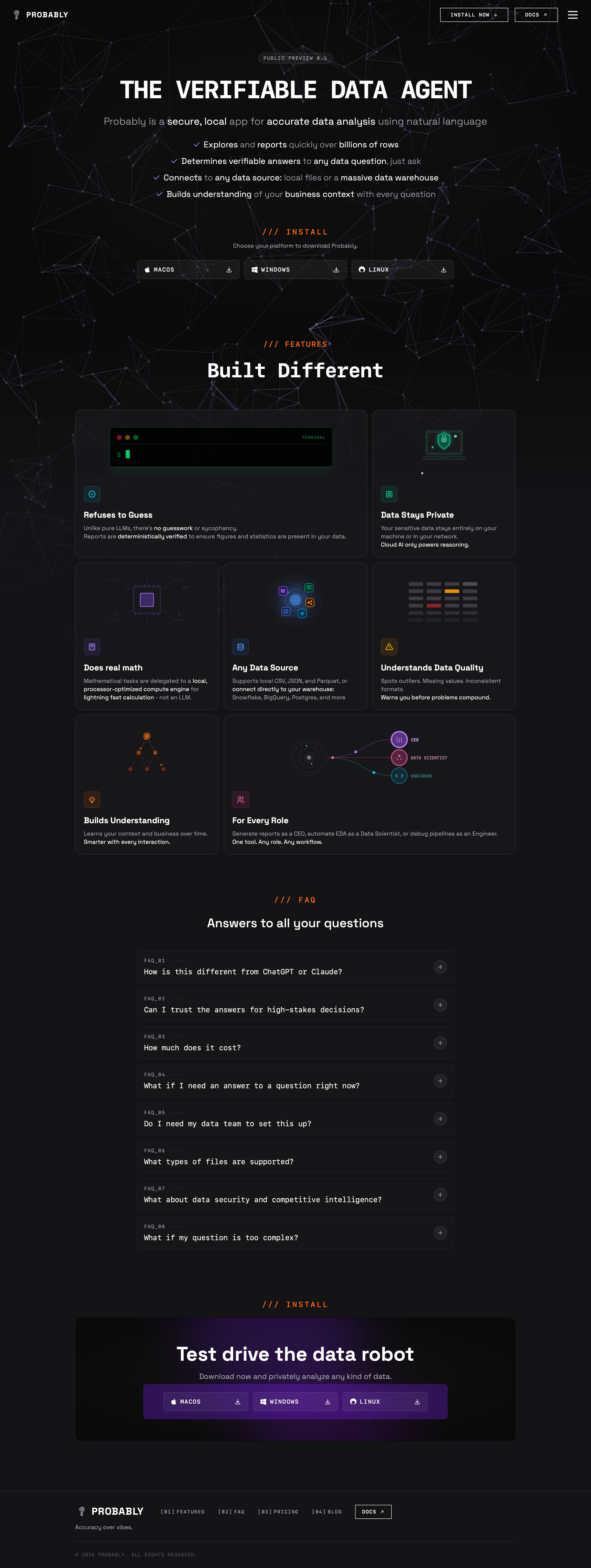 patch.tech - Probably - The Data Robot - Desktop Screenshot