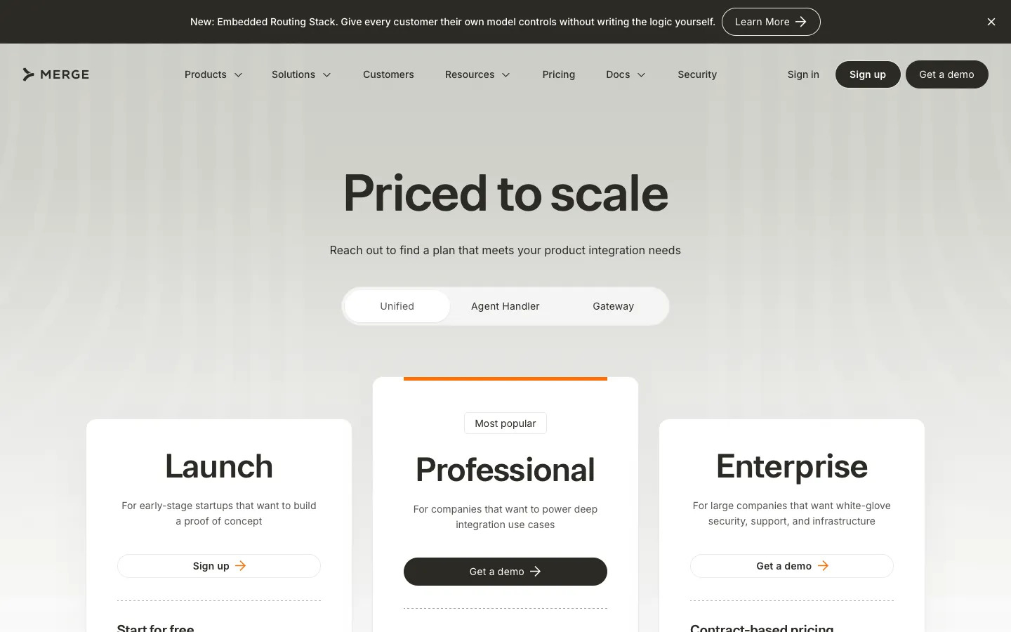 merge.dev - Pricing Screenshot Preview