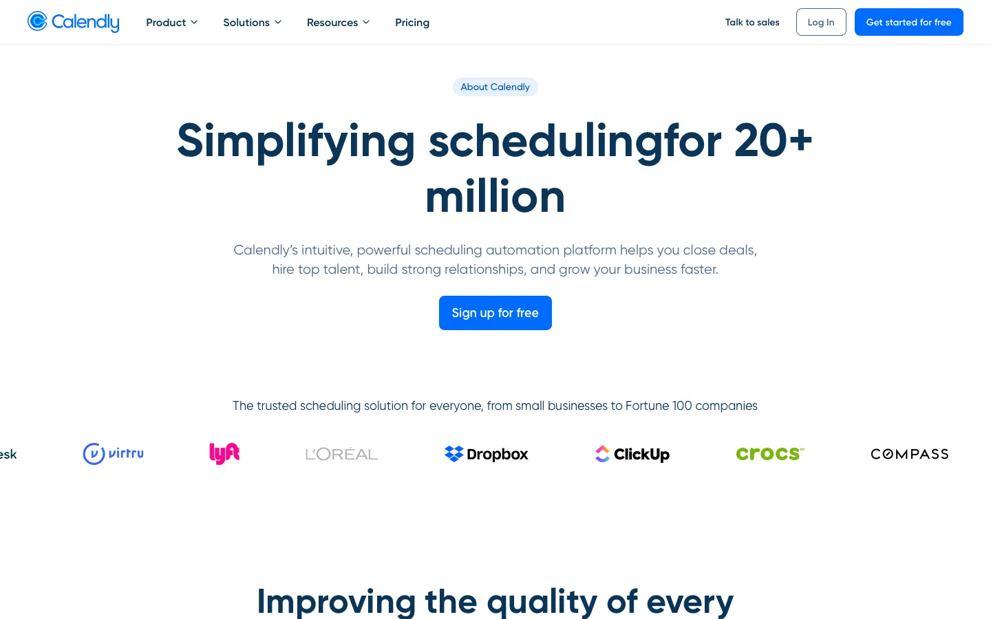 calendly.com - About Screenshot Preview
