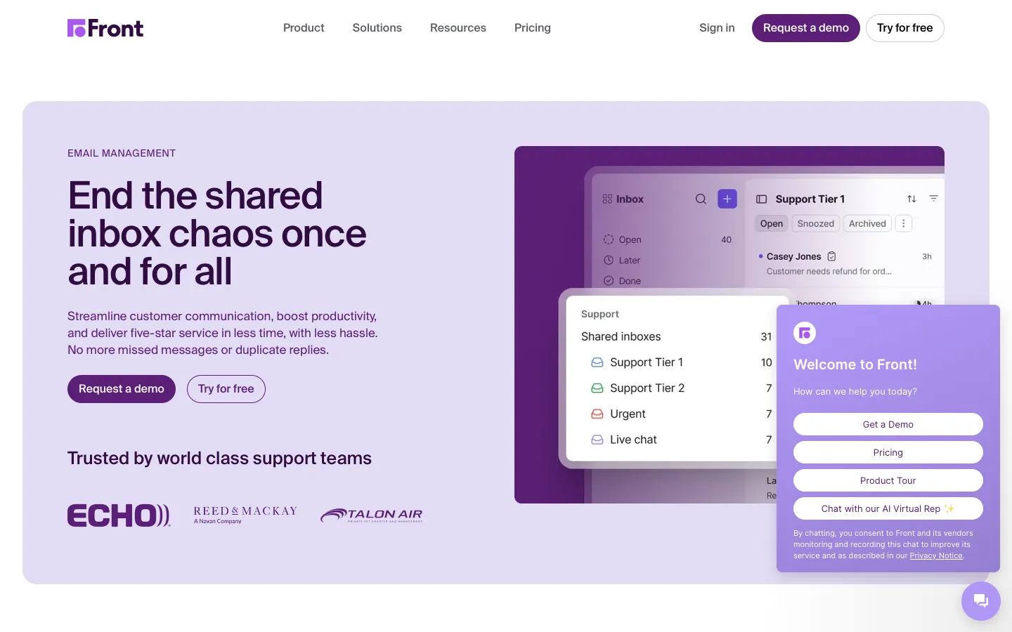 front.com - Compare Screenshot Preview