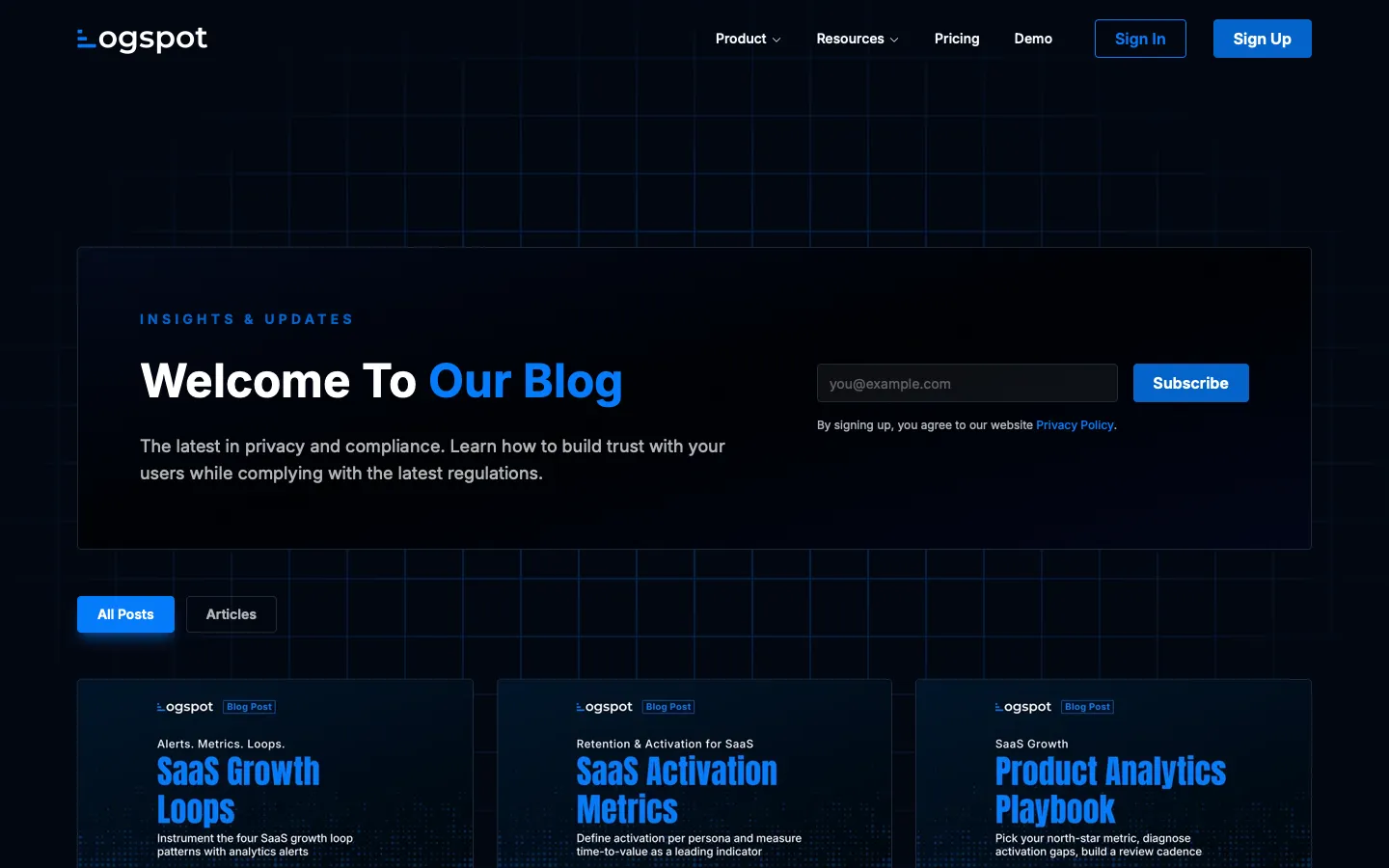 logspot.io - Blog Screenshot Preview