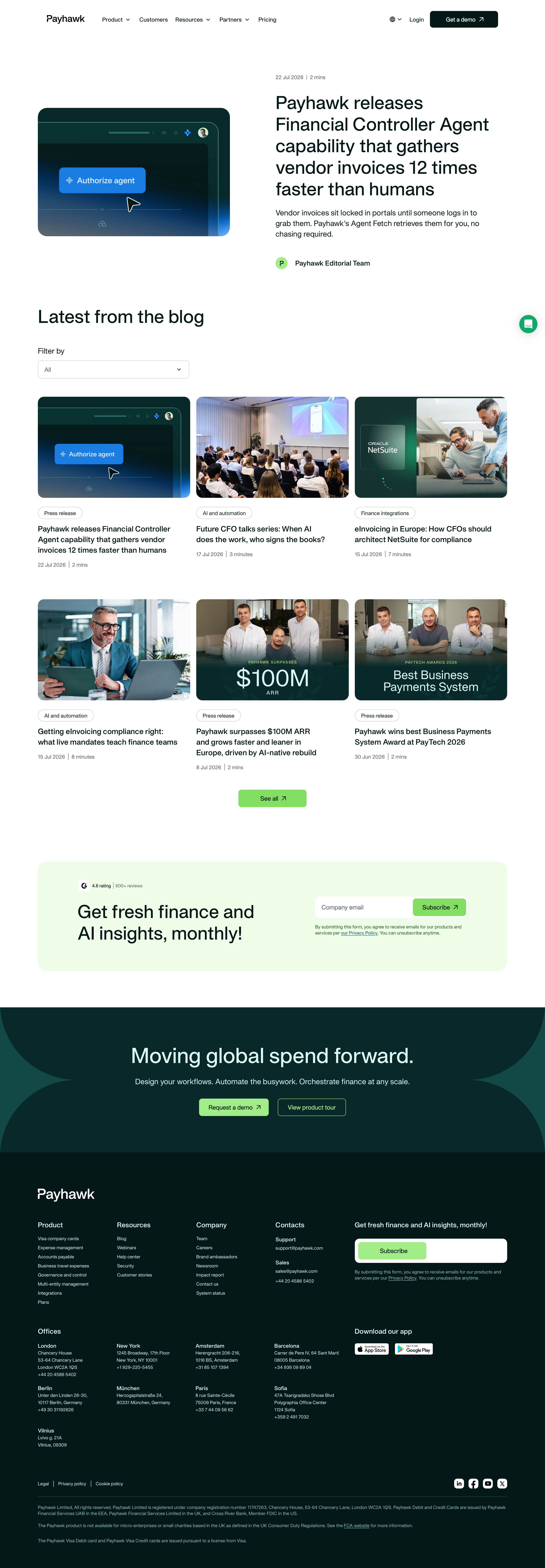 payhawk.com - The Latest Business Spend Management & Fintech Trends - Blog | Payhawk - Desktop Screenshot