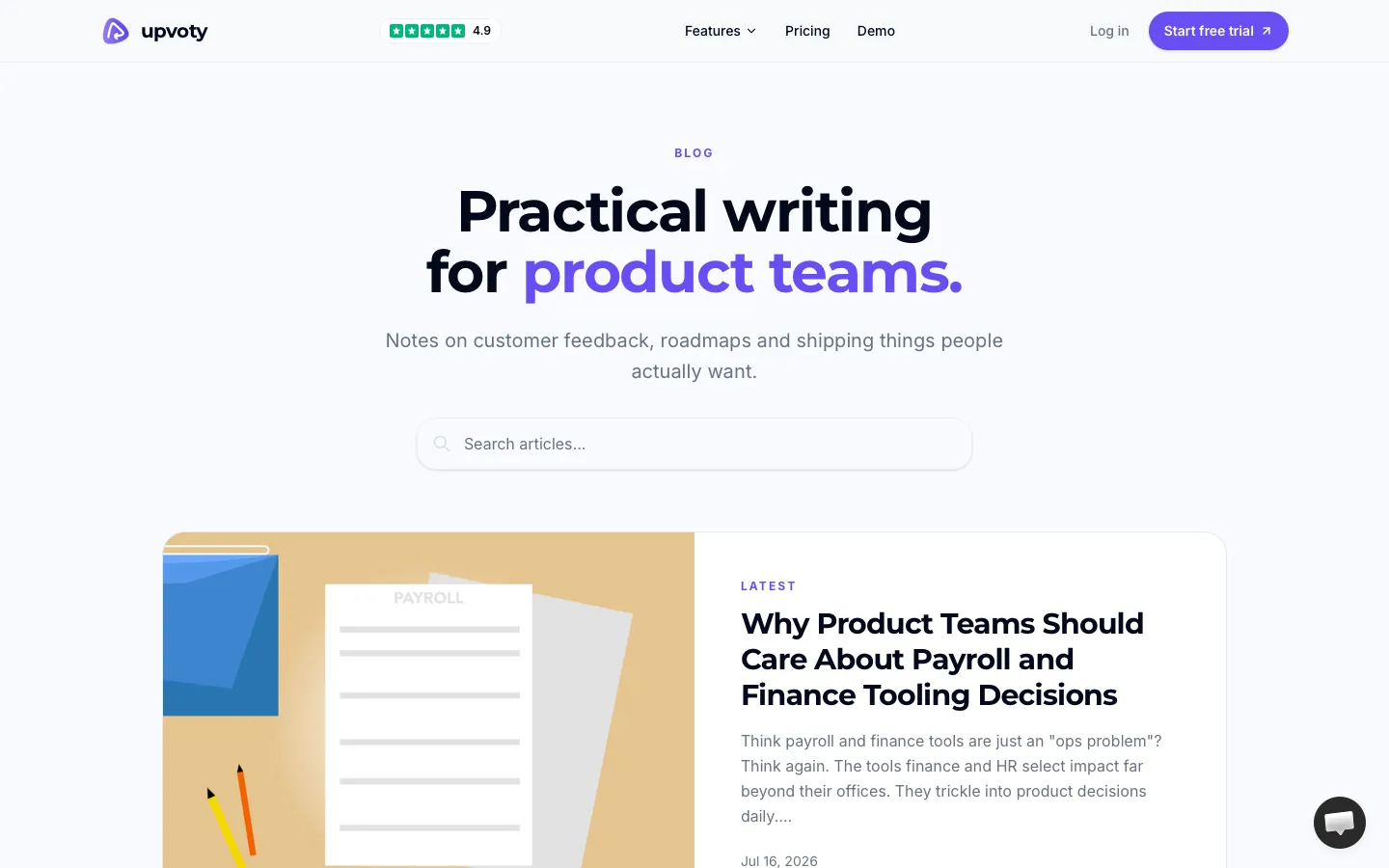 upvoty.com - Blog Screenshot Preview