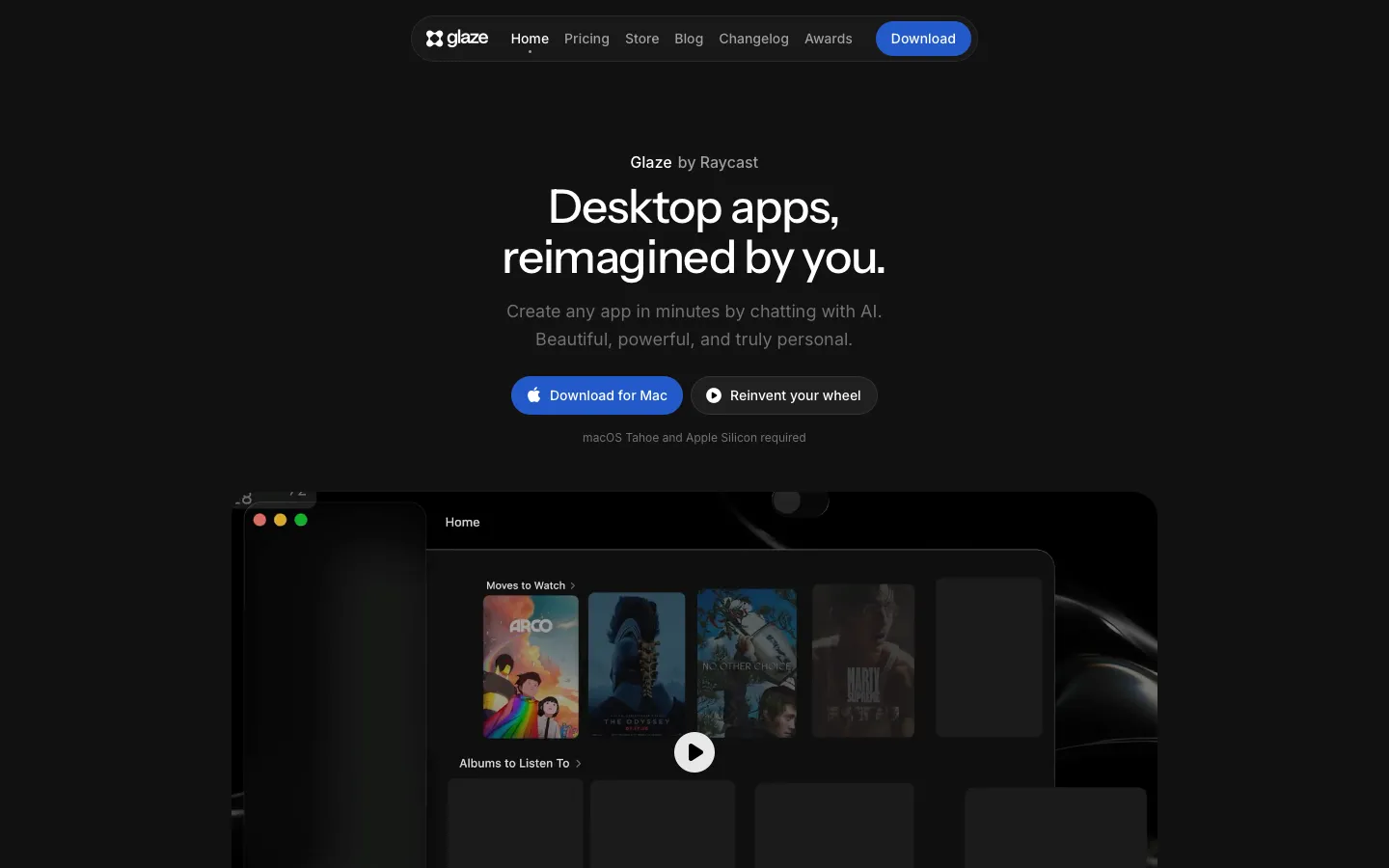 glazeapp.com - Landing Screenshot Preview