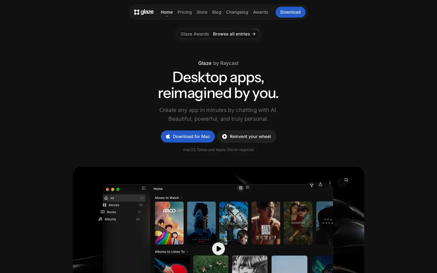 glazeapp.com - Landing Screenshot Preview